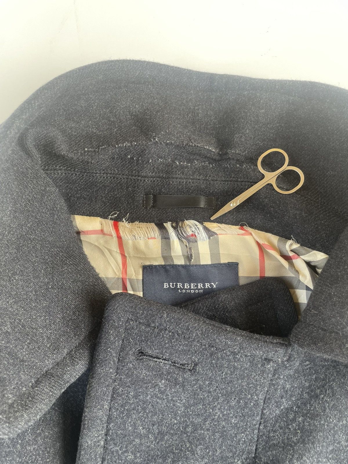 Burberry Burberry London Wool Pea Coat/Jacket Size US L / EU 52-54 / 3 - 10 Thumbnail