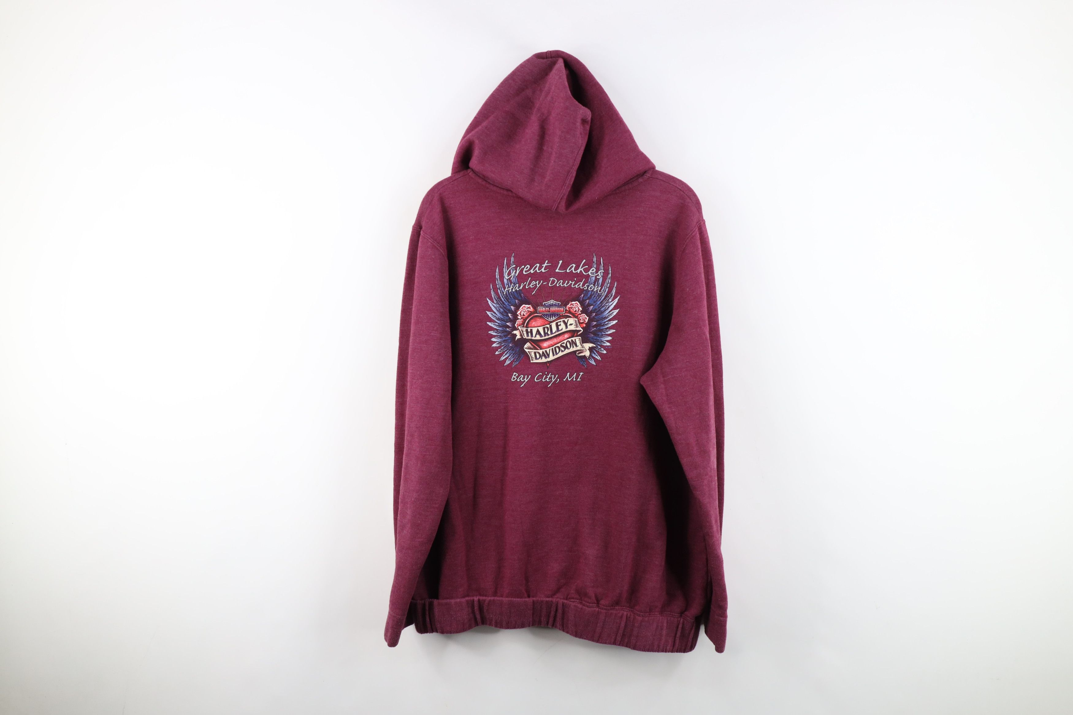 Harley Davidson Vintage Y2K Harley Davidson Flower Wing Hoodie Sweatshirt Size XL / US 12-14 / IT 48-50 - 13 Thumbnail