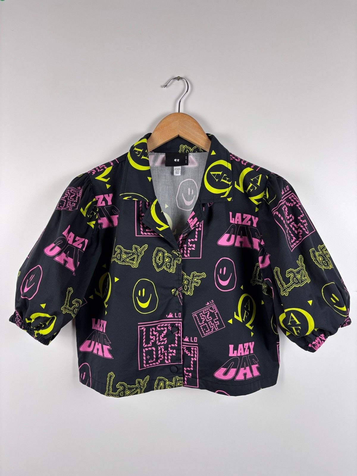 Lazy Oaf Lazy Oaf Button Down Shirt Colorful Top Black Size US 6 Size M / US 6-8 / IT 42-44 - 1 Thumbnail