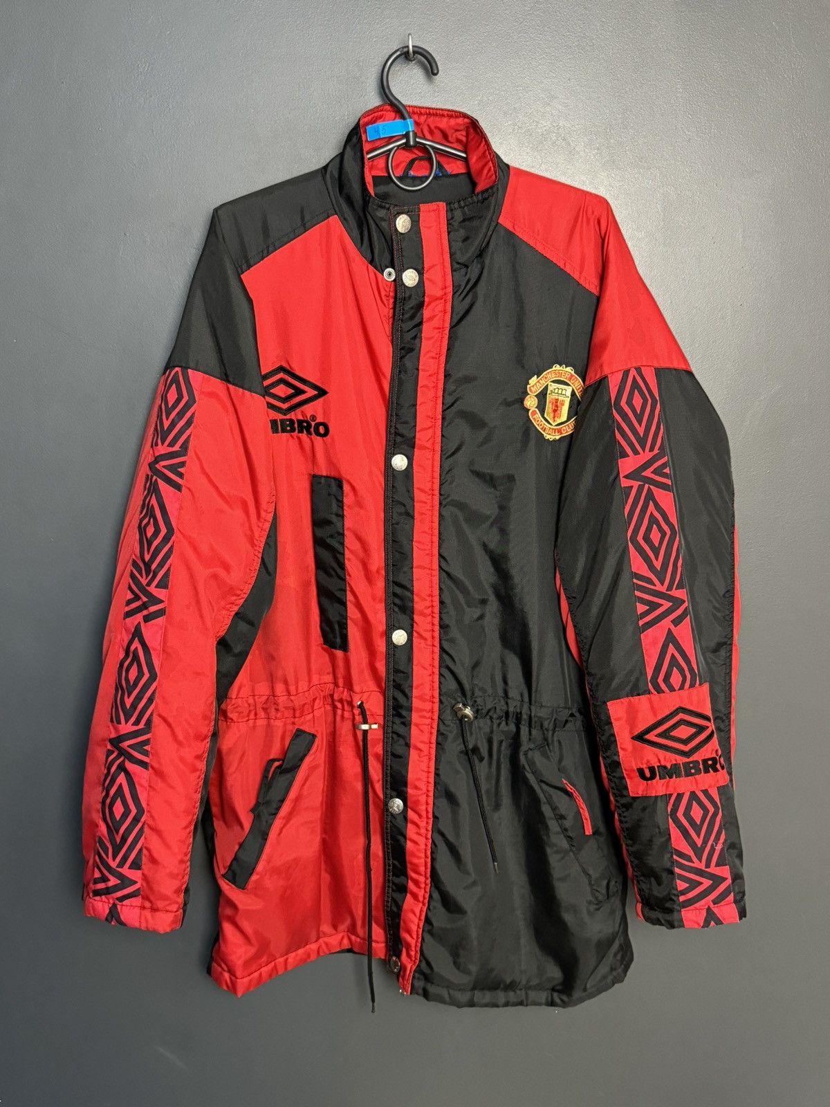 Umbro Vintage Manchester United 1990’s Training Football Jacket Size US XL / EU 56 / 4 - 1 Thumbnail