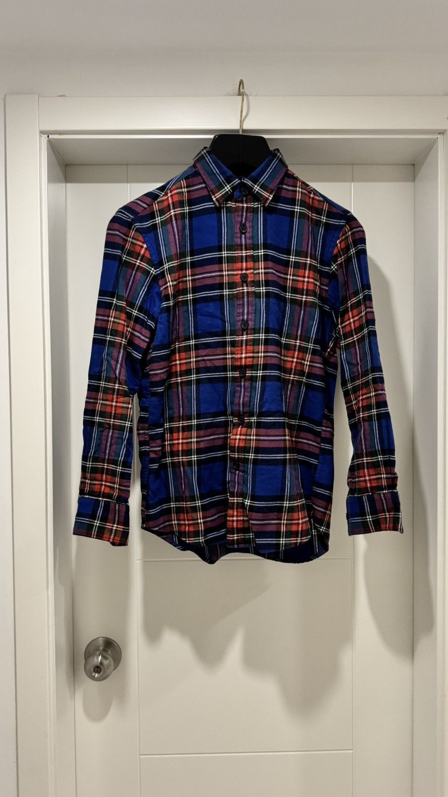 JW Anderson × Uniqlo JW Anderson x Uniqlo Blue Flannel Shirt Size US S / EU 44-46 / 1 - 1 Thumbnail