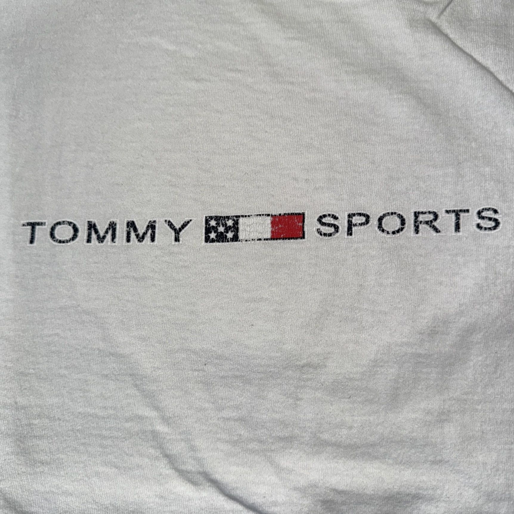 Vintage VINTAGE Tommy Sports T-Shirt White M 19x24 Mens Medium Size US M / EU 48-50 / 2 - 2 Thumbnail