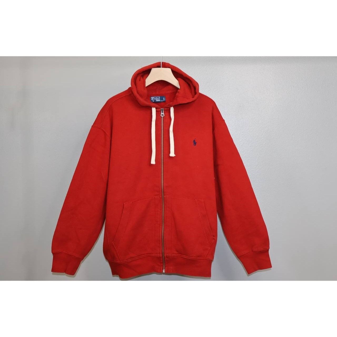 Ralph Lauren Vintage Polo Ralph Lauren Hooded Full Zip Up Jacket Red Size US L / EU 52-54 / 3 - 1 Thumbnail