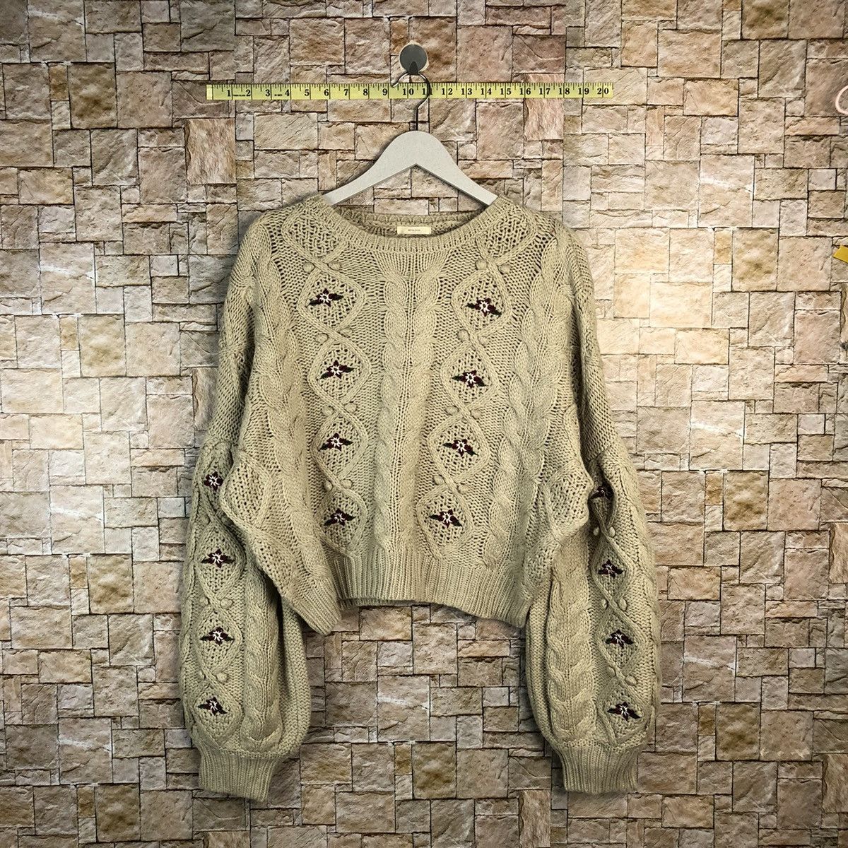 Homespun Knitwear × Japanese Brand Apres Jour Brown art baggie Knitwear #A846 Size L / US 10 / IT 46 - 1 Thumbnail