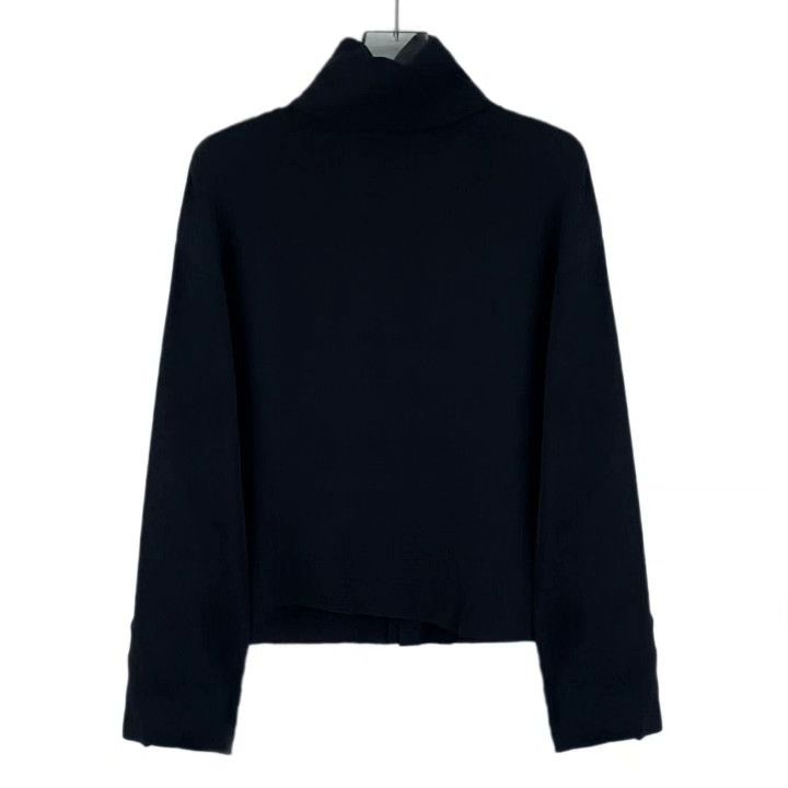 Chanel Chanel Black Silk Turtleneck Long-Sleeve T-shirt Size XS / US 0-2 / IT 36-38 - 1 Thumbnail