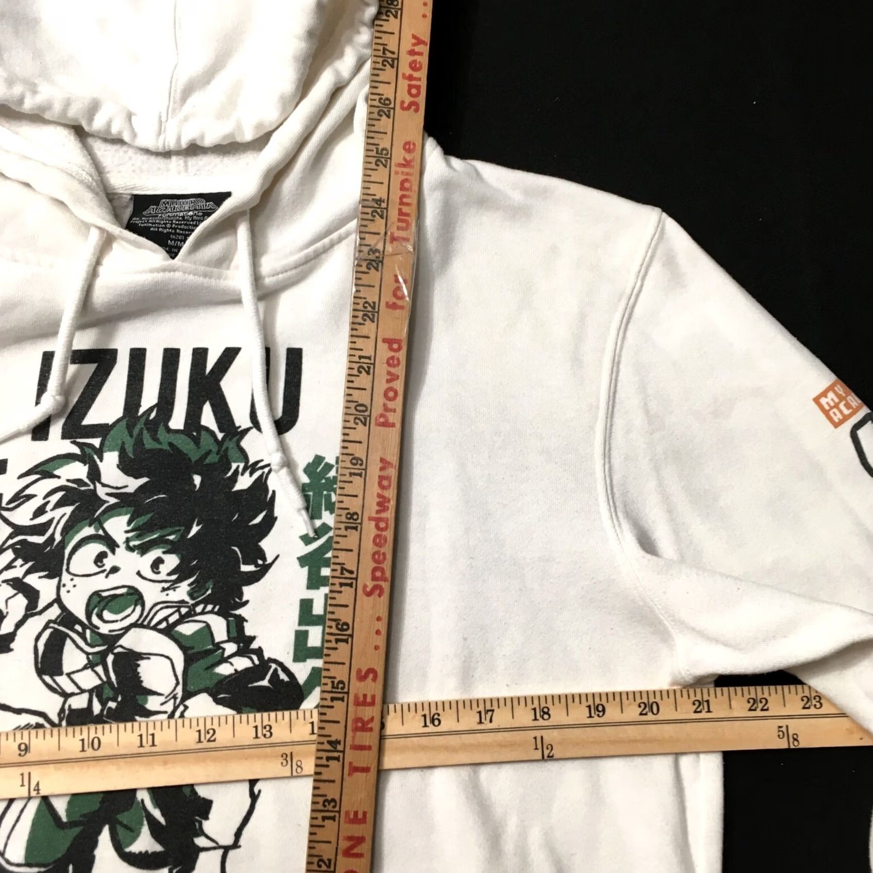 Vintage Funimation x My Hero Academia Izuku No.16 & Bakugo No. 17 Hoodie Size M White Anime Mens Size US M / EU 48-50 / 2 - 5 Thumbnail