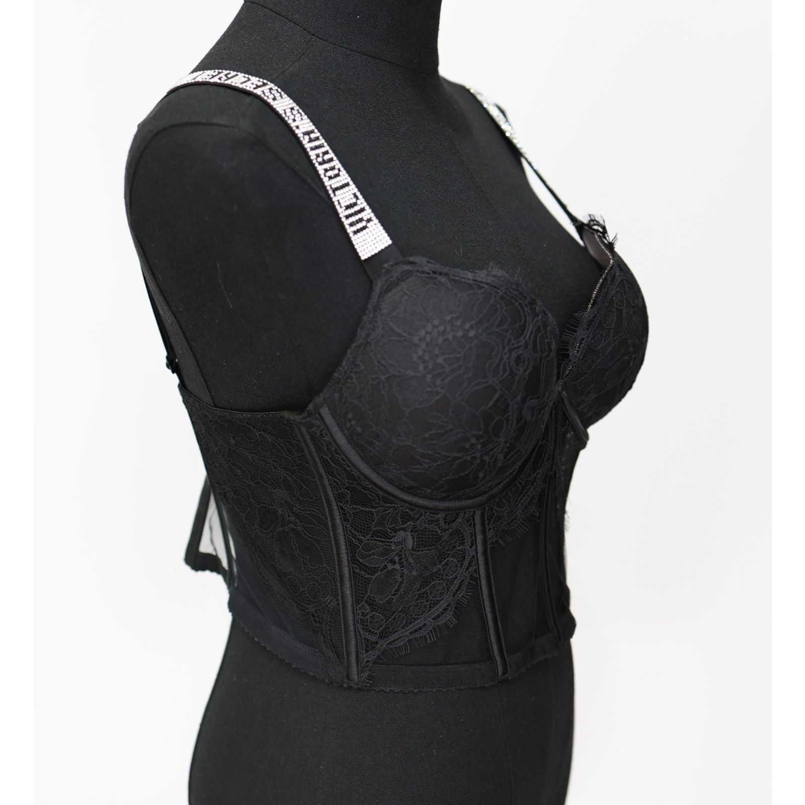 Victoria's Secret NWT VICTORIA'S SECRET Black Corset Bra Top Size 34B $84.50 Size ONE SIZE - 2 Thumbnail
