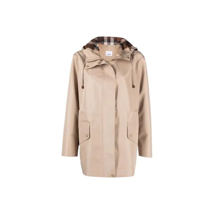 Burberry Burberry SS22 Brown Hooded Short Jacket 0079 Size M / US 6-8 / IT 42-44 - 1 Thumbnail