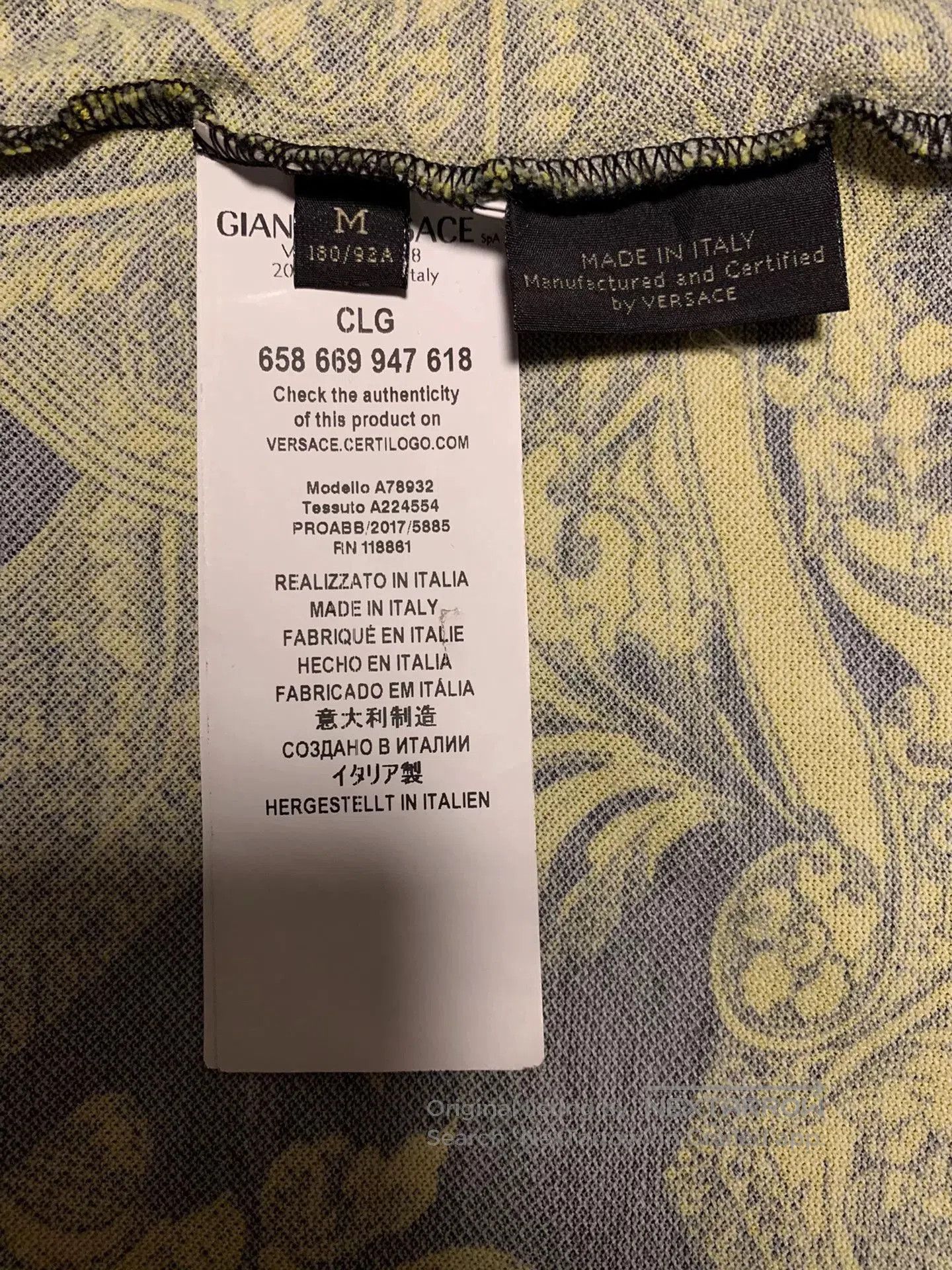 Versace Men's Polo Shirt with Logo Embroidery.