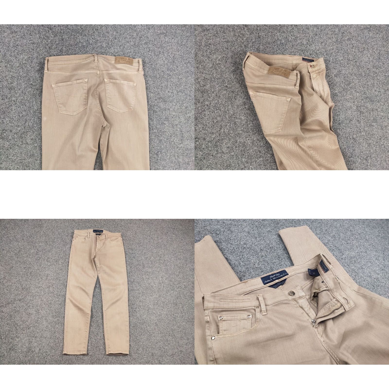 Jacob Cohen Jacob Cohen Italy Design kimberly Slim Fit beige denim Jeans Size 30" / US 8 / IT 44 - 8 Thumbnail