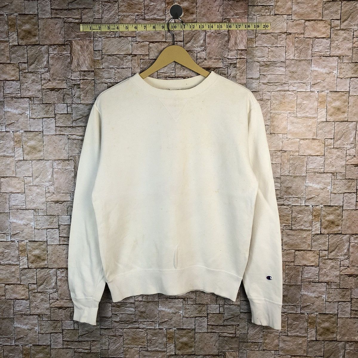 Champion Champion vintage White Plane Sweatshirt #A524 Size US M / EU 48-50 / 2 - 1 Thumbnail