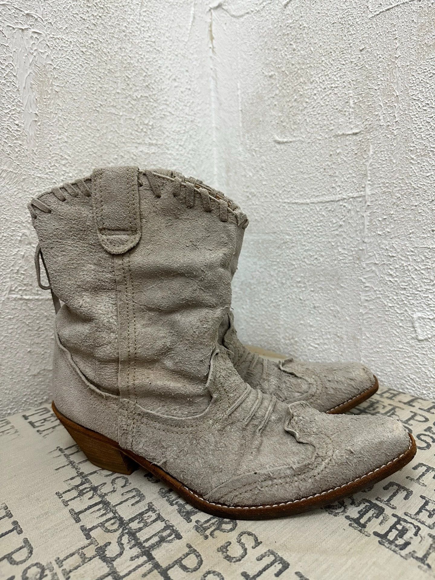Junya Watanabe Junya Watanabe W Pointed Toe Suede Strap Bow Boot L Size US 7.5 / IT 37.5 - 1 Thumbnail