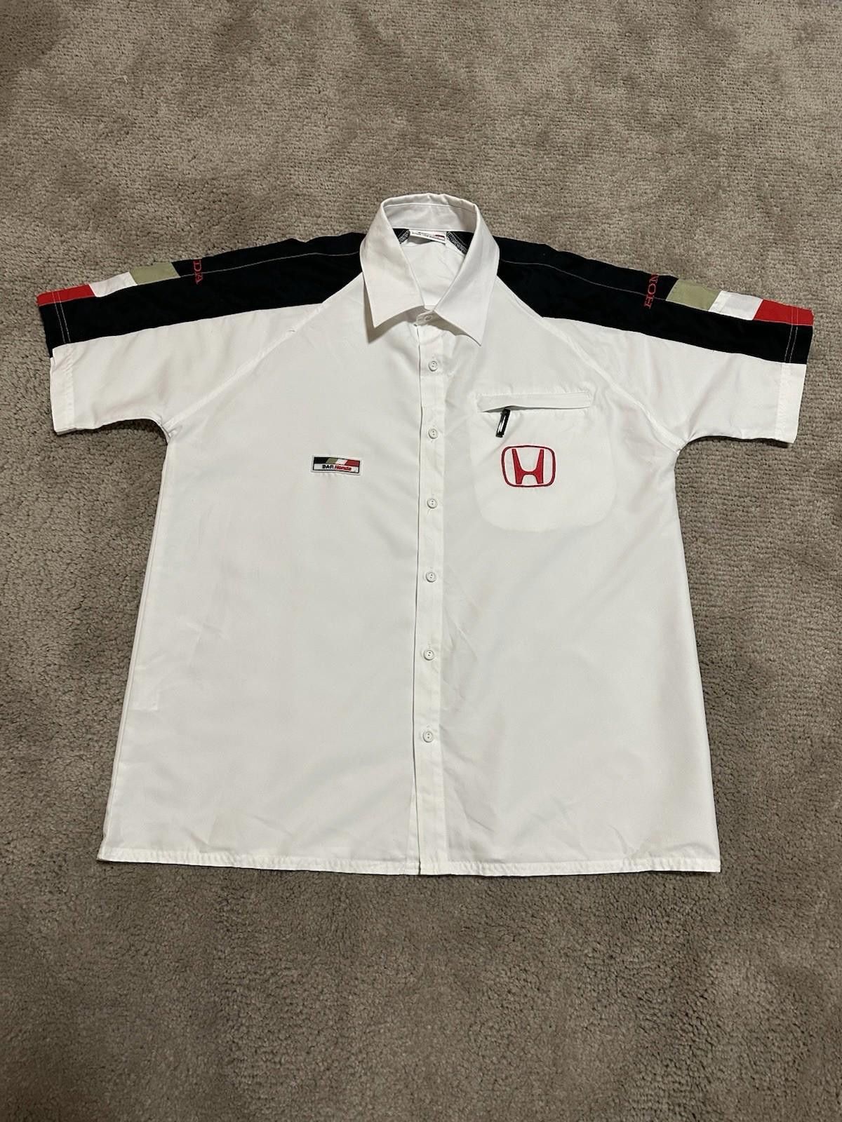 Honda VINTAGE BAR HONDA TEAM F1 RACING SHIRT SZ L Size US L / EU 52-54 / 3 - 1 Thumbnail