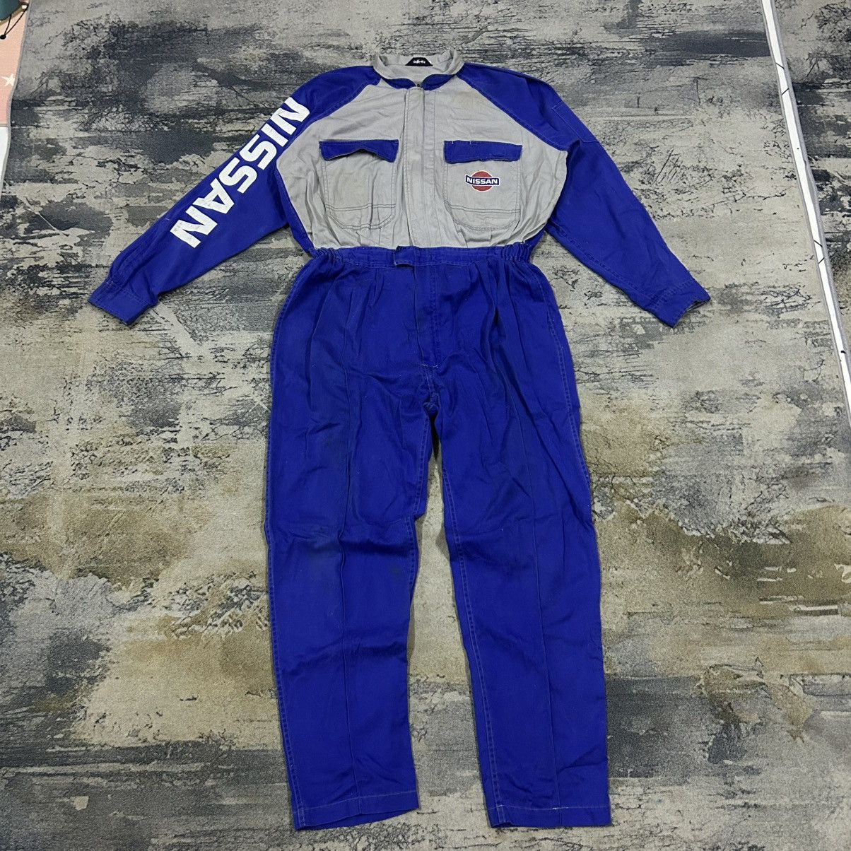 Vintage Vintage Japan MotorSport Nissan Foreman Coveralls Size US 36 / EU 52 - 2 Thumbnail