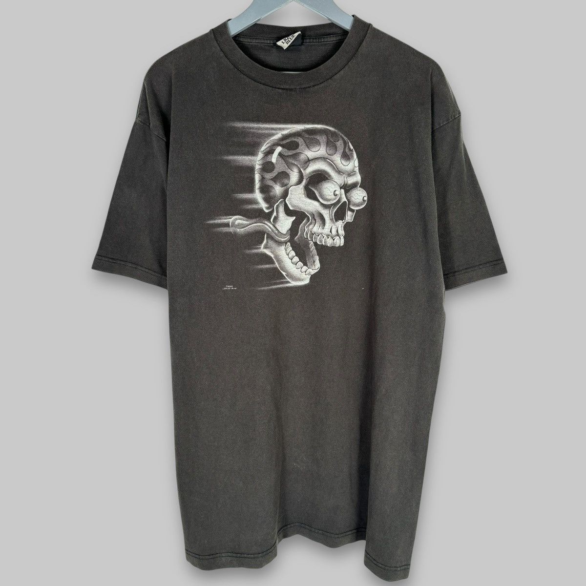 Harley Davidson Vintage 2000 Liquid Blue Skull ‘Shut Up And Ride’ T Shirt Size US XXL / EU 58 / 5 - 1 Thumbnail