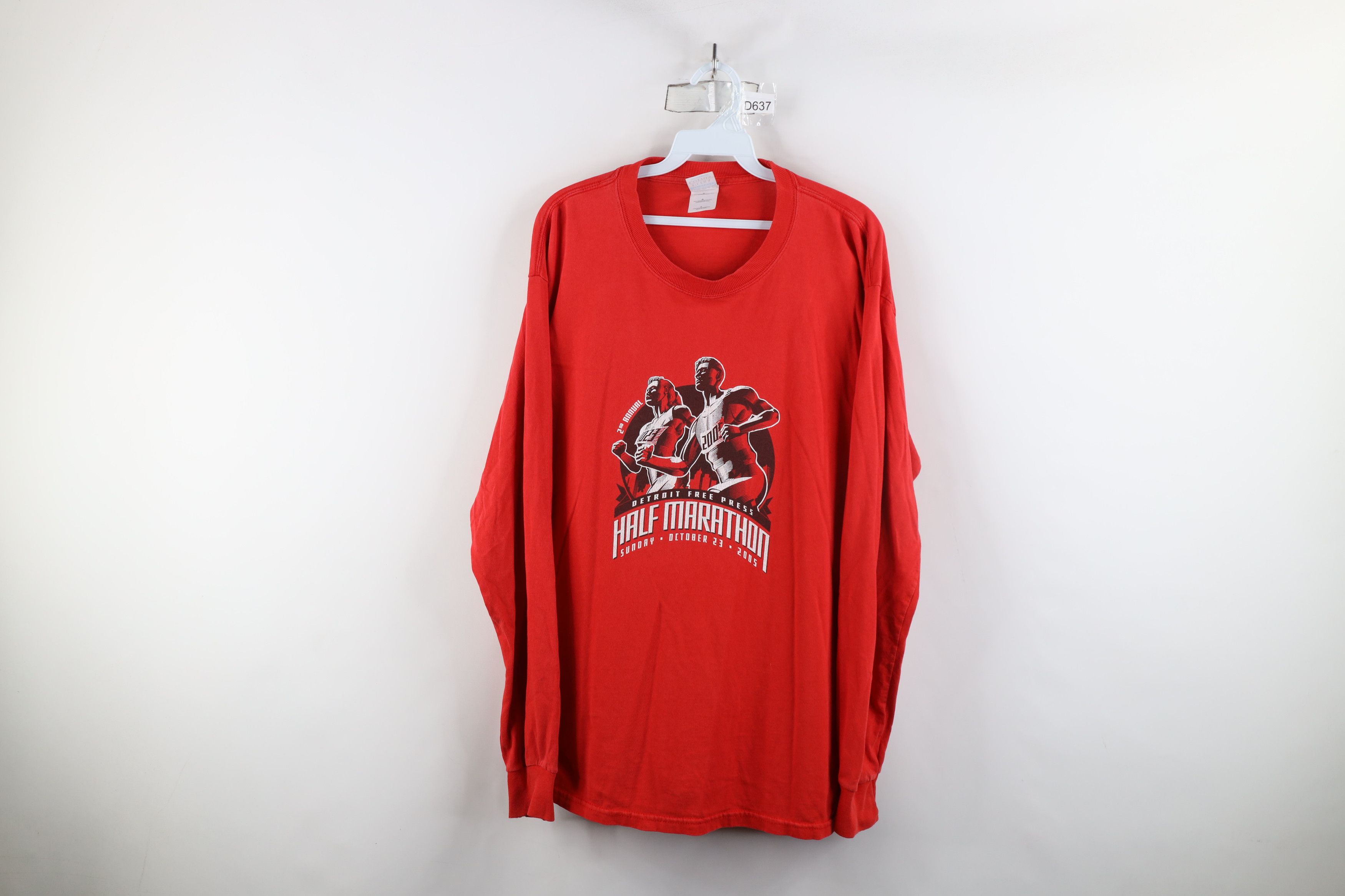 Vintage Vintage Y2K 2005 Press Half Marathon Long Sleeve T-Shirt Size US L / EU 52-54 / 3 - 1 Thumbnail