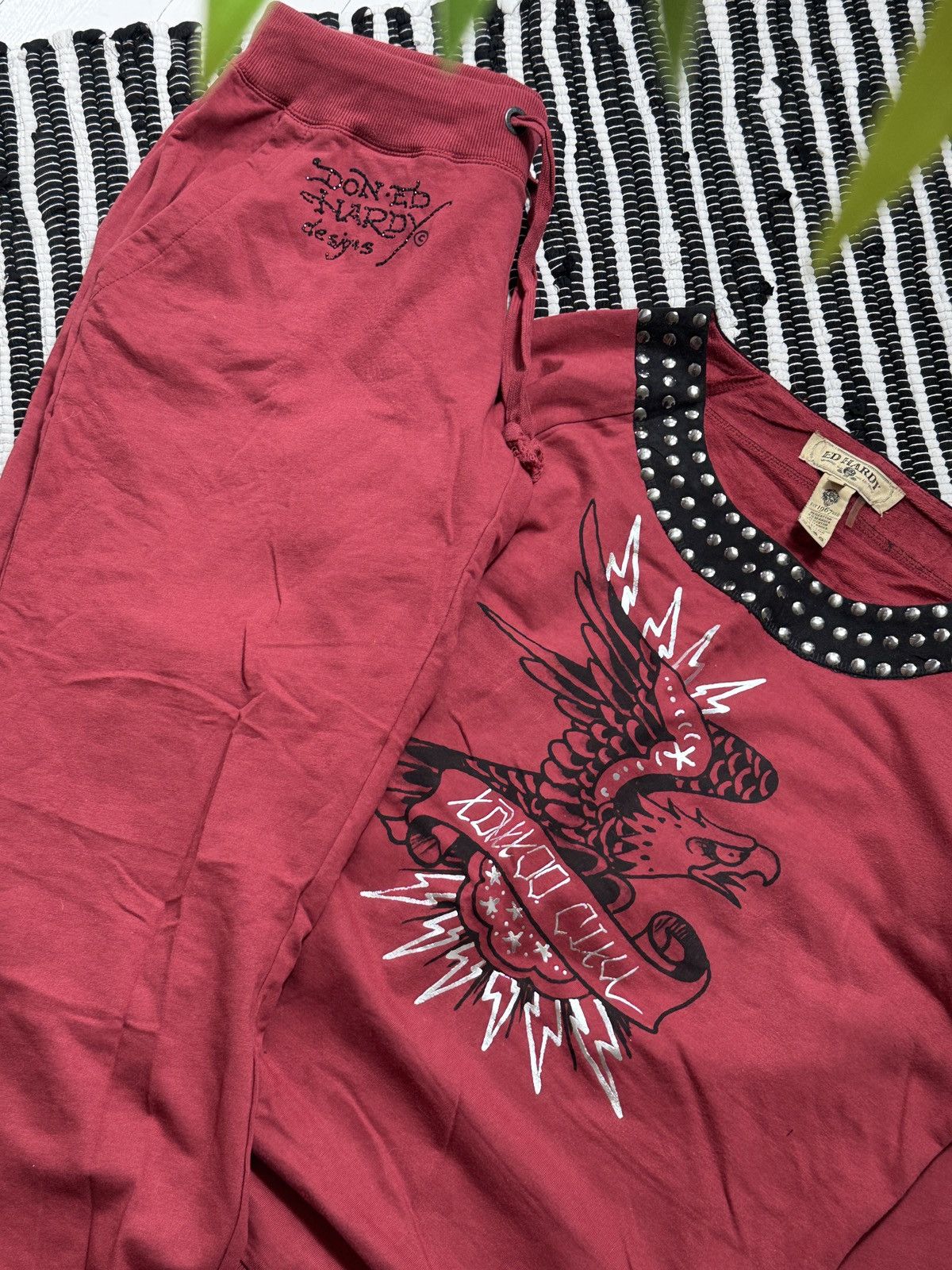 Ed Hardy VINTAGE ED HARDY 2000s SET TRACKSUIT Size L / US 10 / IT 46 - 4 Thumbnail