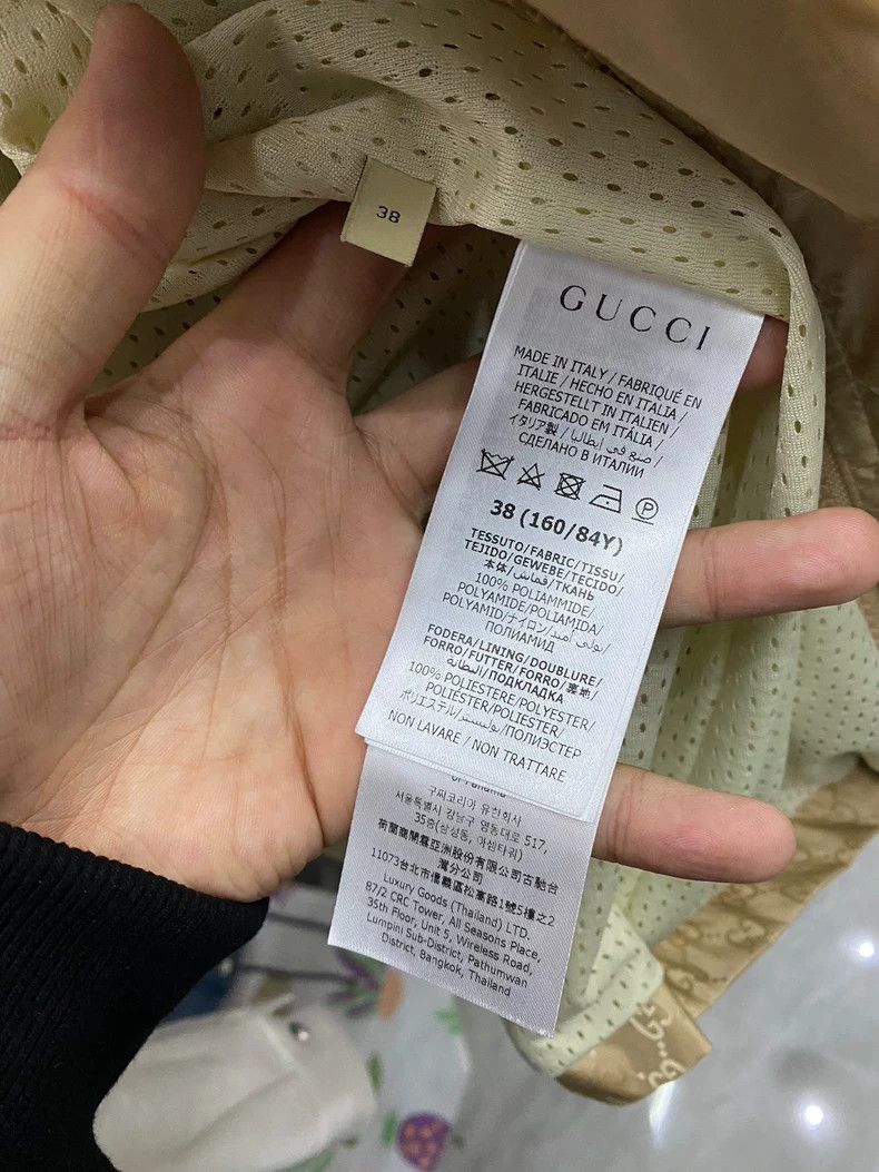 Gucci Gucci Size 38 Khaki full-print old flower hooded jacket Si Size US XS / EU 42 / 0 - 4 Thumbnail