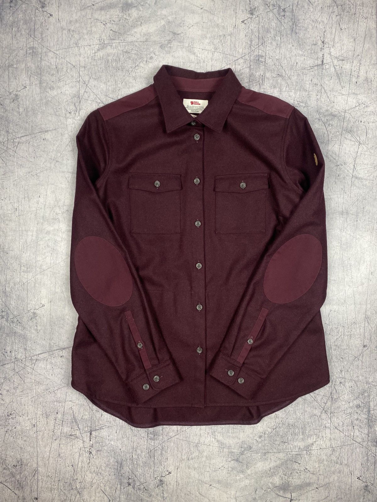 Fjallraven Fjällräven Övik Re-Wool Shirt Women’s Burgundy Wool Outdoor Size XL / US 12-14 / IT 48-50 - 13 Thumbnail