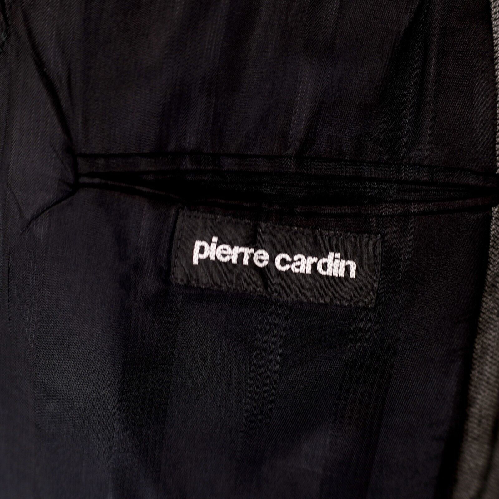Pierre Cardin Pierre Cardin Textured Tweed Wool Gray Check 2 Button Blazer Size 44L - 9 Thumbnail