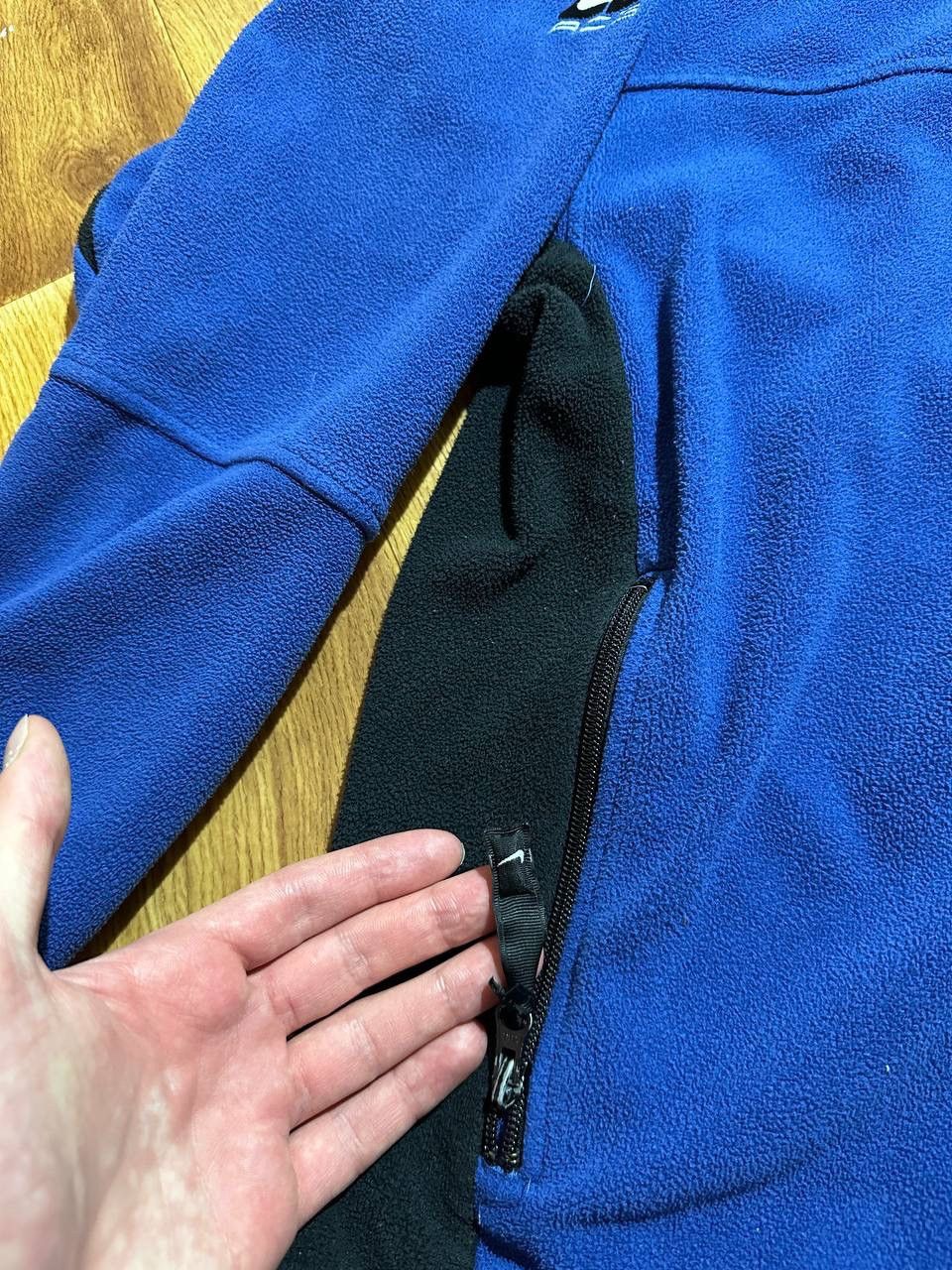Nike ACG × Vintage Vintage 1997 Nike ACG Blue 1/2 Zip Pullover Fleece Jacket Size US M / EU 48-50 / 2 - 6 Thumbnail