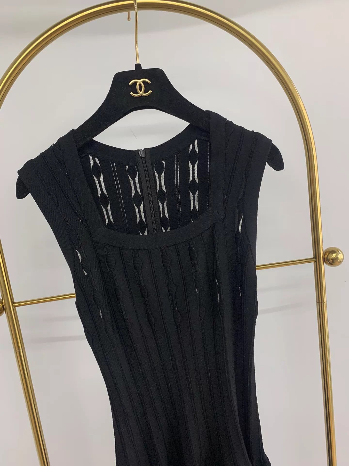 Alaia Alaia Women's Black Knit Waist-Tie Dress 36 Size XS / US 0-2 / IT 36-38 - 2 Thumbnail
