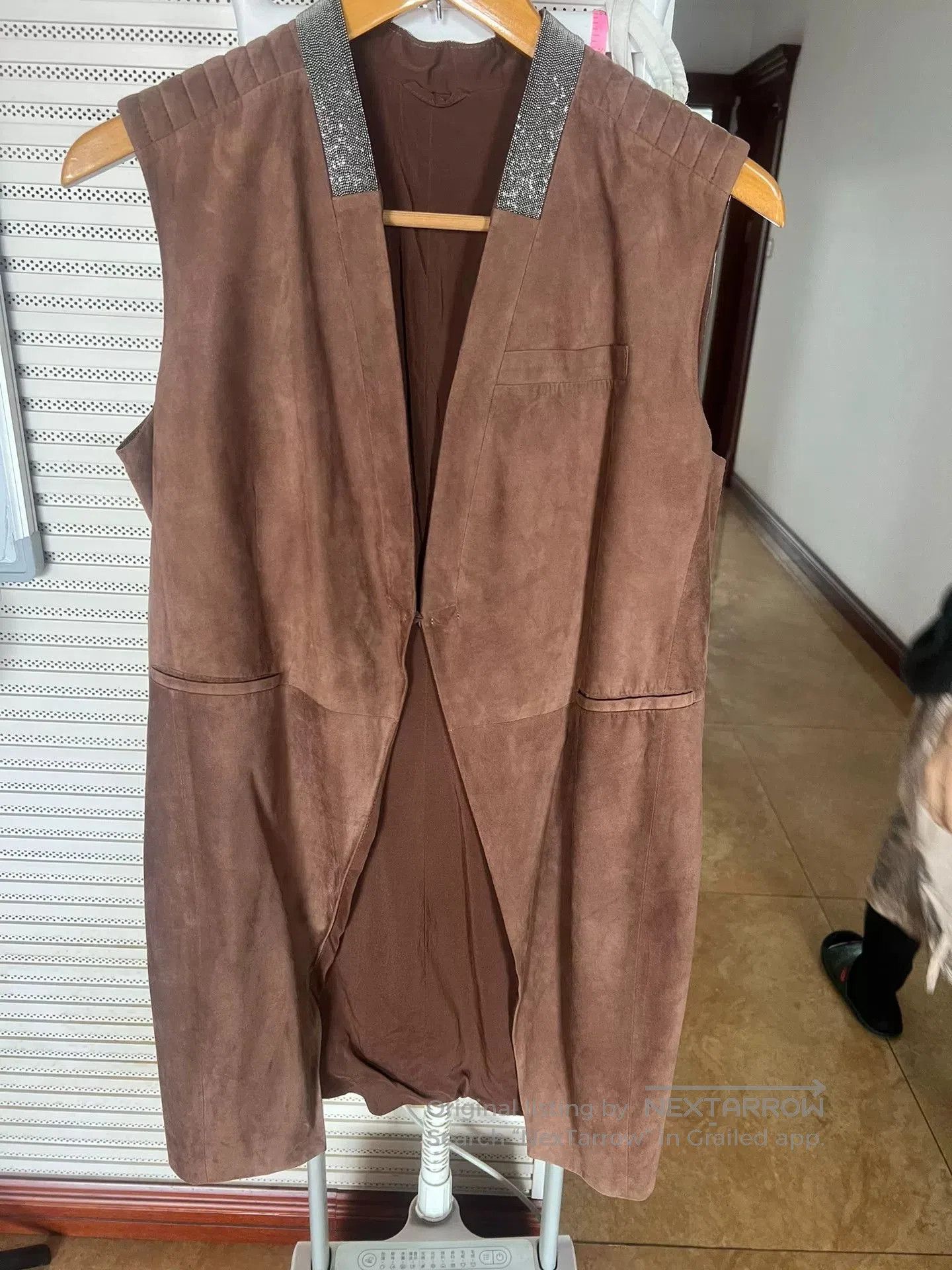 Brunello Cucinelli Brunello Cucinelli Suede Beaded Vest. Size US L / EU 52-54 / 3 - 1 Thumbnail