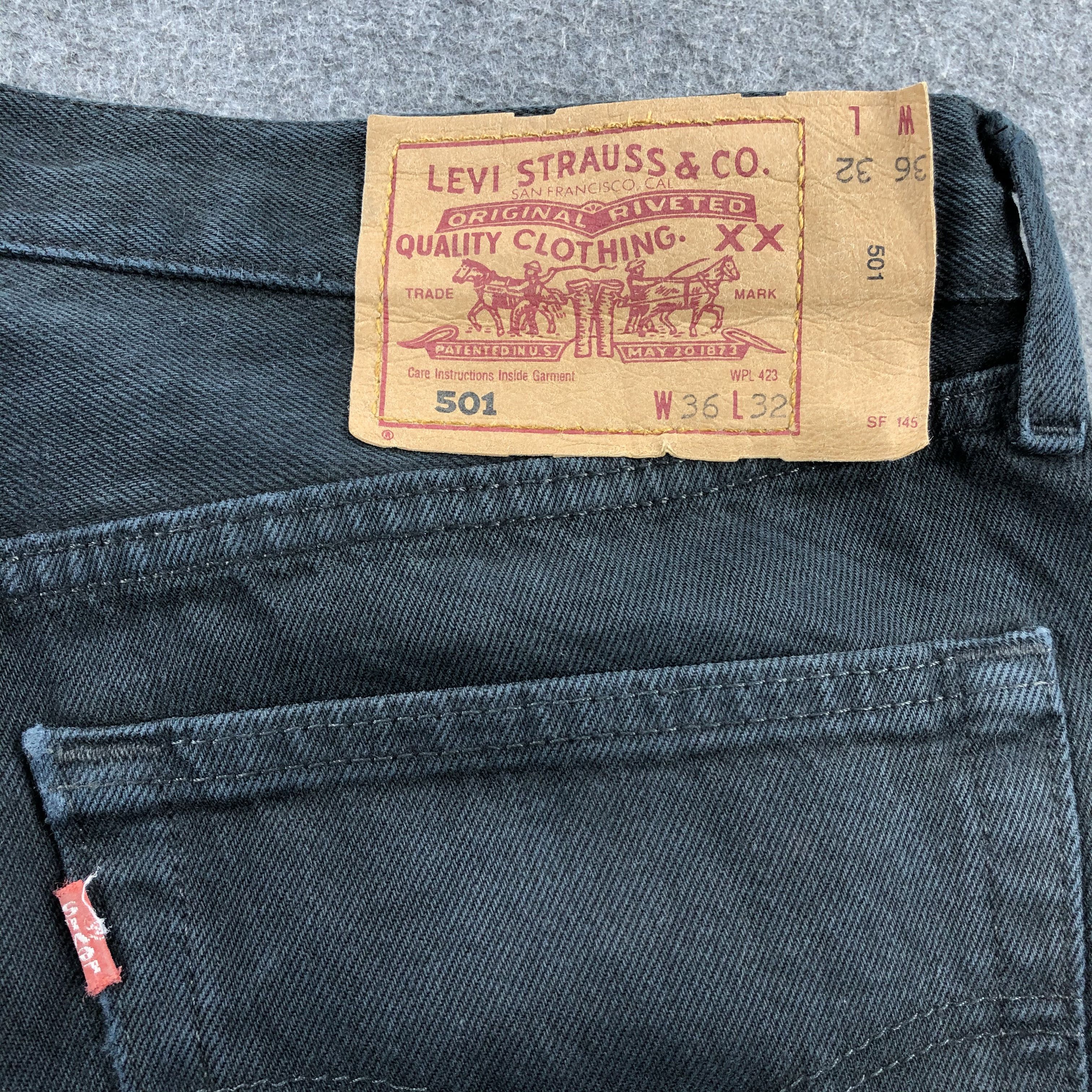 Levi's × Vintage Vintage Distress Levis 501 Jeans-JM1636 Size US 35 - 5 Thumbnail