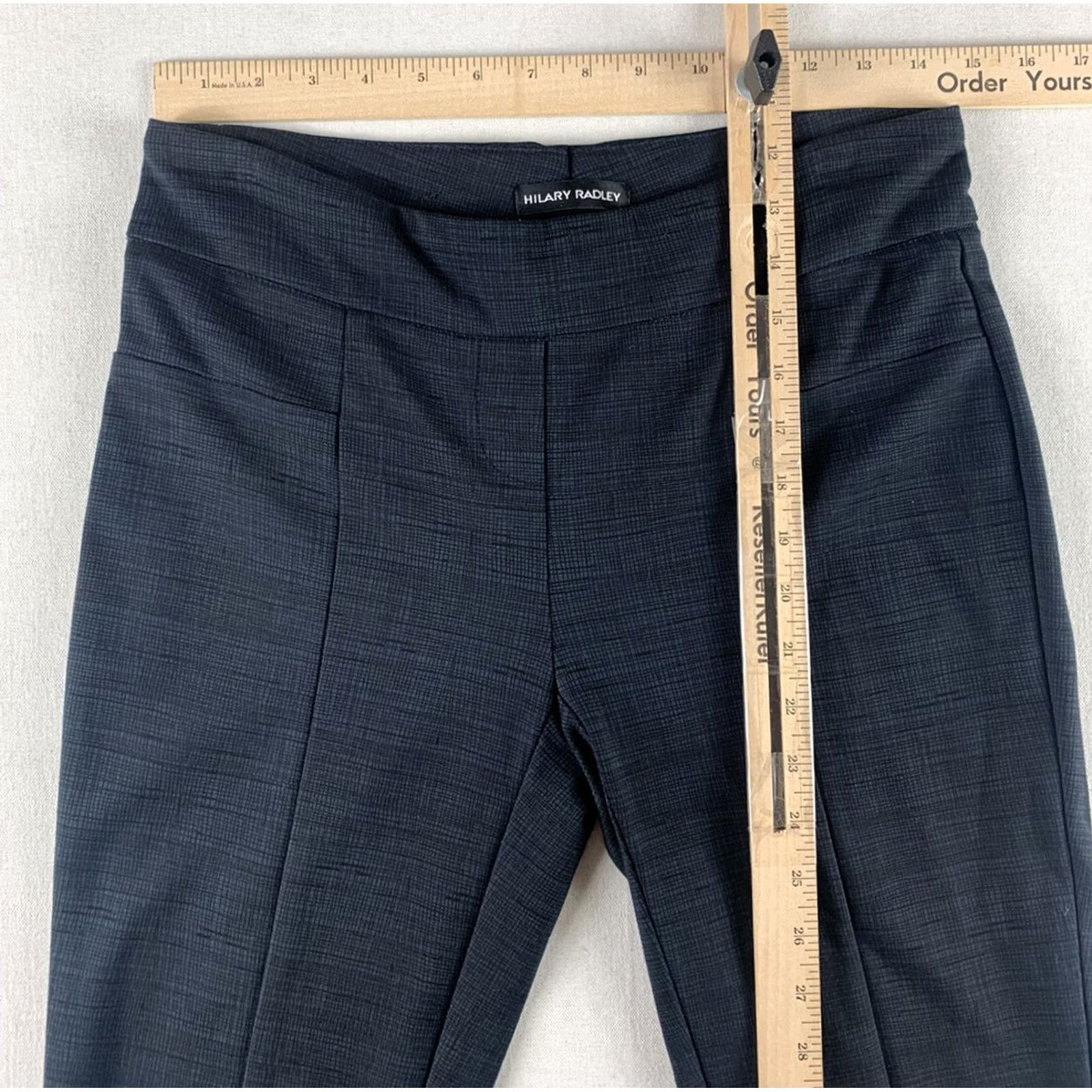 Vintage HILARY RADLEY PANTS WOMENS SMALL BLUE BLACK Size 30" / US 8 / IT 44 - 5 Thumbnail