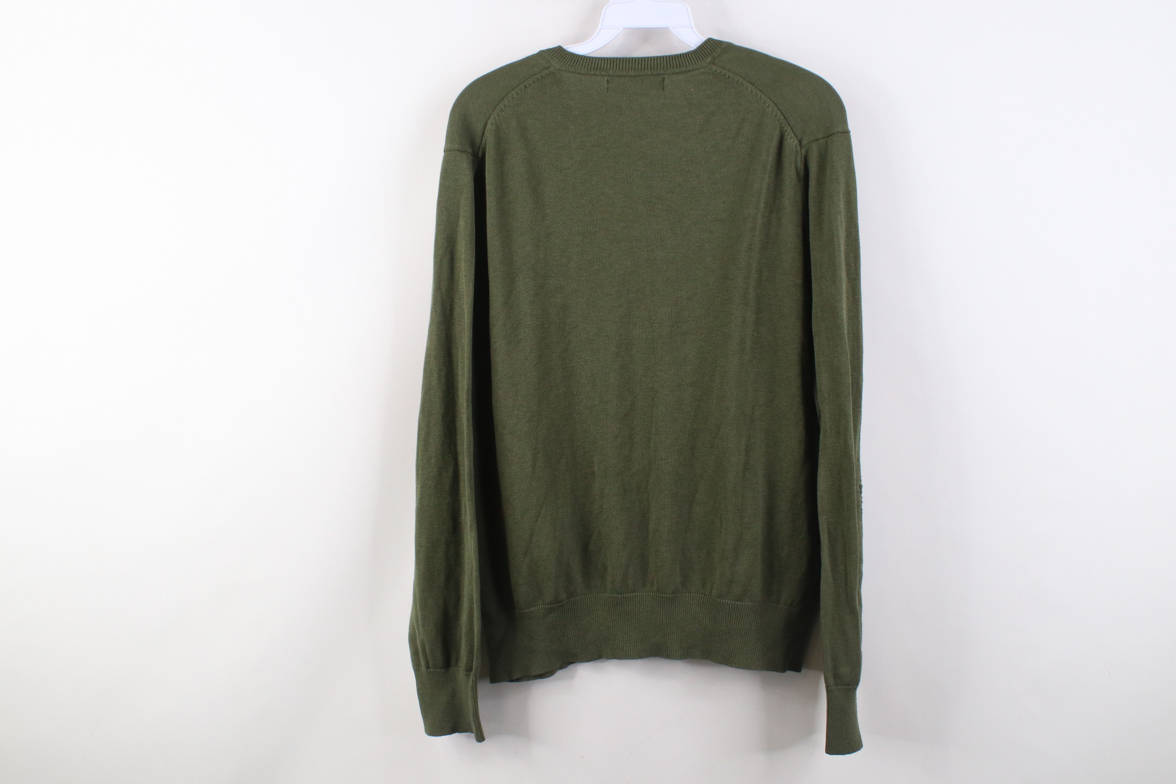 Banana Republic Banana Republic Silk Cashmere Knit V-Neck Sweater Green Size US L / EU 52-54 / 3 - 10 Thumbnail