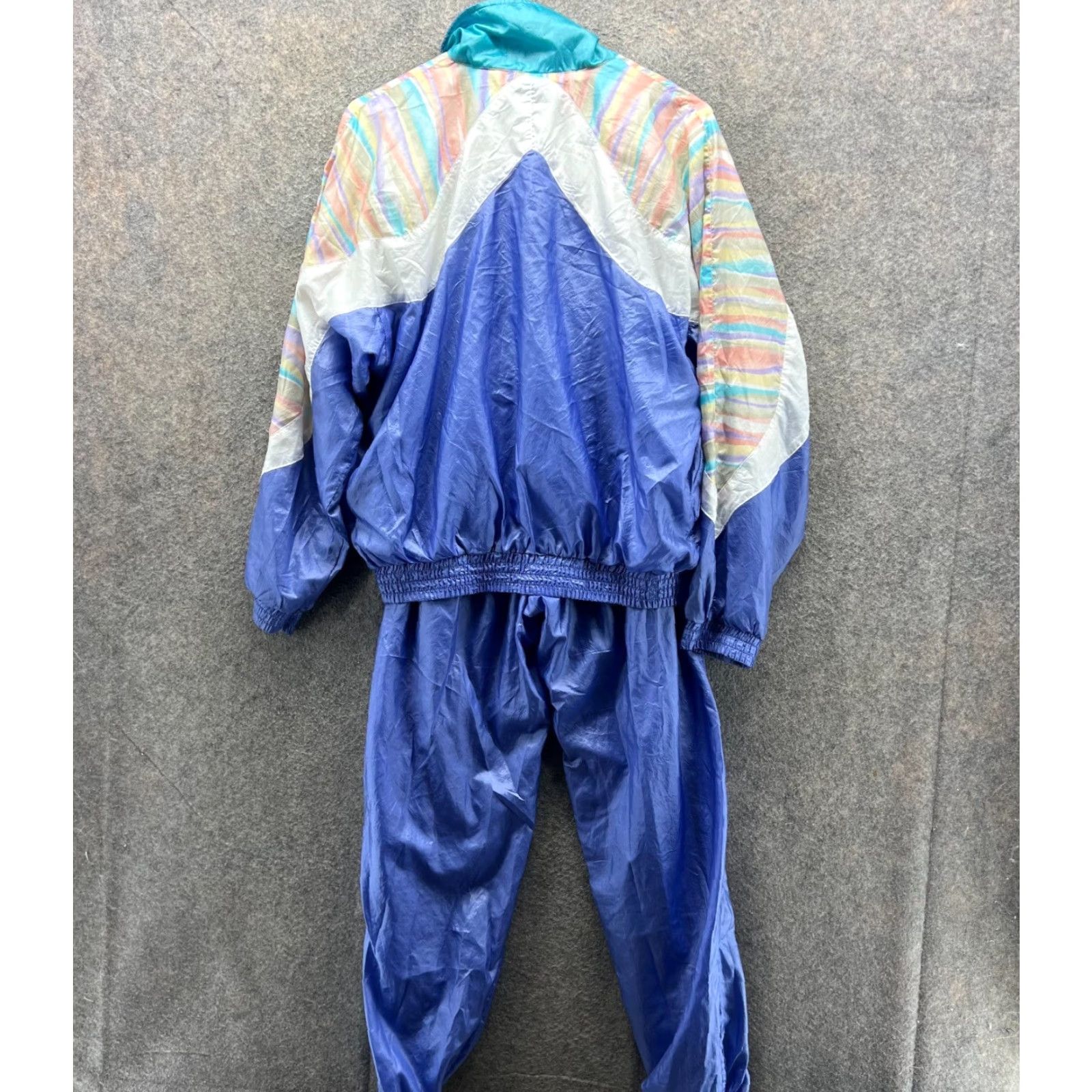 Ellesse VINTAGE Ellesse Tracksuit Women 1 Blue 90s 80s Nylon Windbreaker Zip Long Sleeve 2 Piece Regular Mens Womens Boys Girls Size XS / US 0-2 / IT 36-38 - 2 Thumbnail