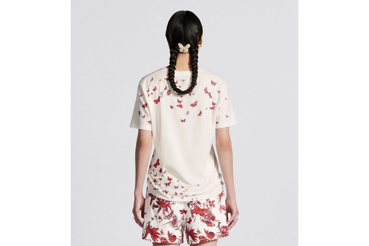 Dior o1bcso1str0225 T-Shirt in White/Red Size M / US 6-8 / IT 42-44 - 6 Thumbnail