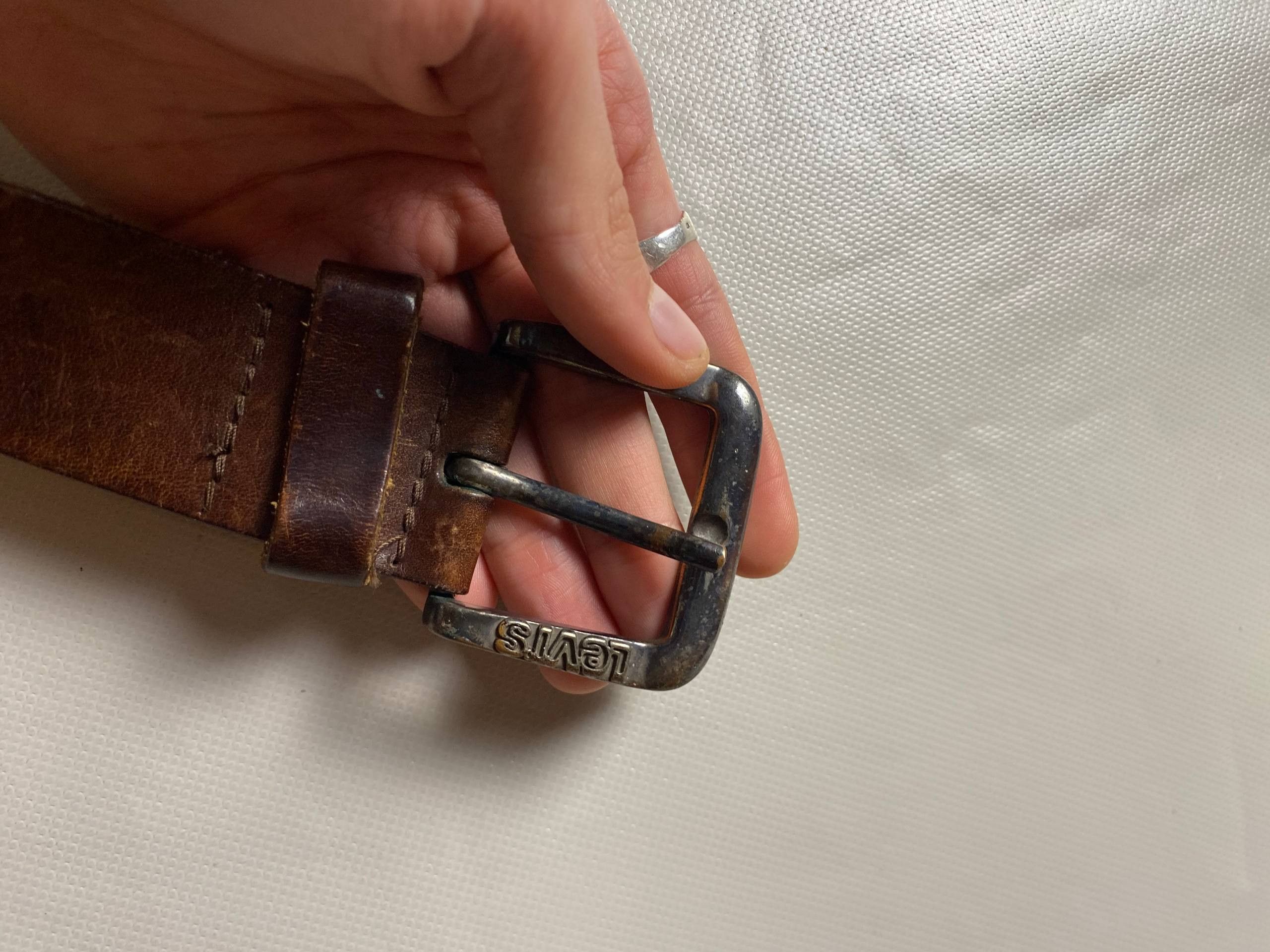 Levi's Levis Vintage 90s Leather Belt Size ONE SIZE - 8 Thumbnail