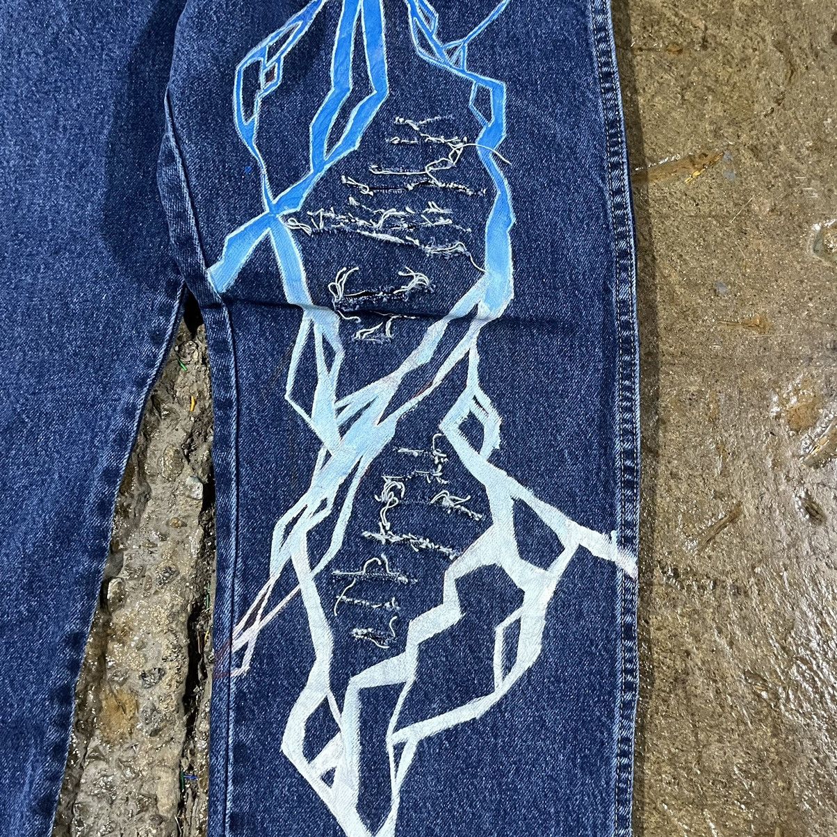 Vintage × Wrangler Crazy Vintage Y2K Wrangler Lightning Jeans Skater Grunge Size US 36 / EU 52 - 5 Thumbnail