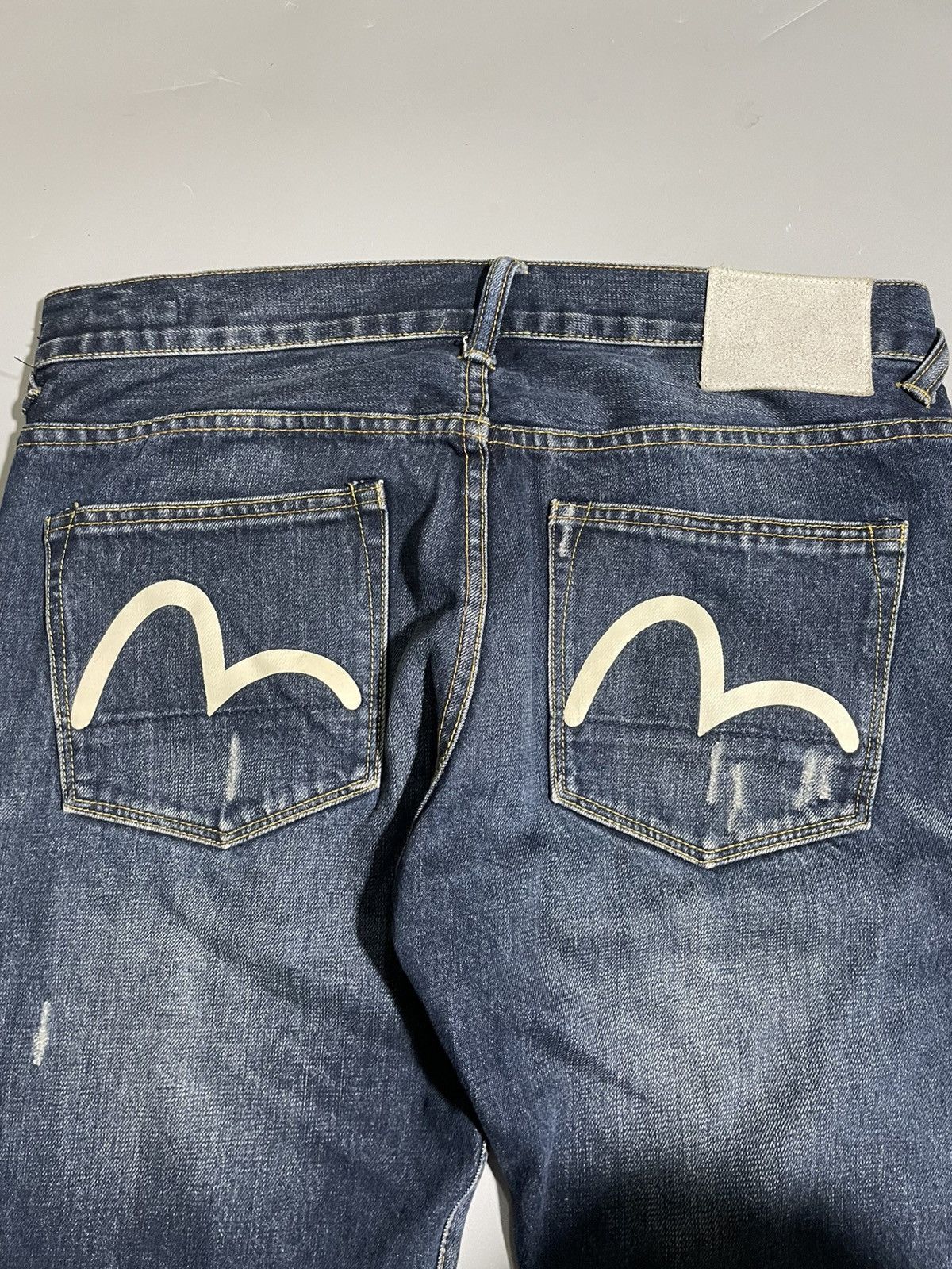 Evisu Evisu Genes Seagull Selvedge Distressed Denim Jeans Size US 34 / EU 50 - 3 Thumbnail