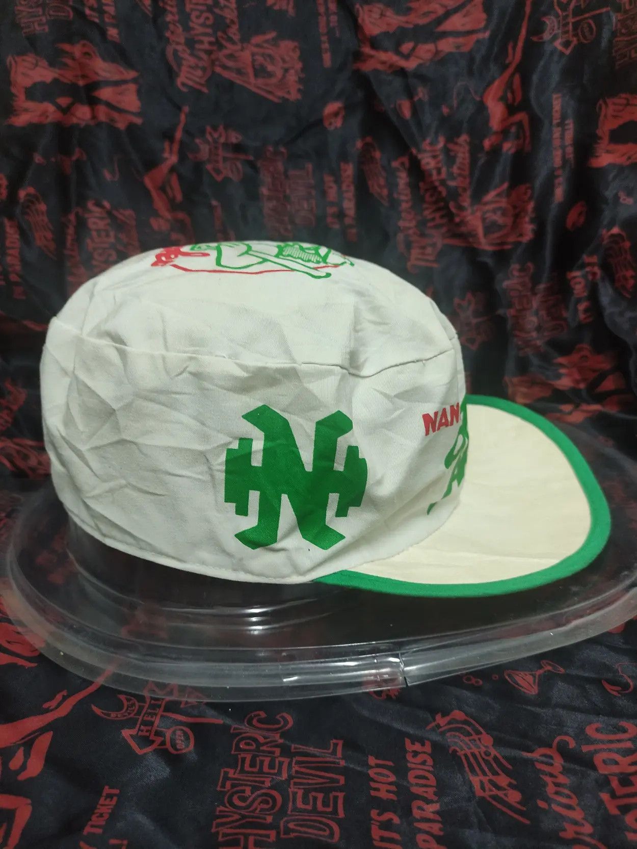 Japanese Brand VINTAGE 80's NANKAI HAWKS JAPANESE BASEBALL TEAM PAINTER CAP Size ONE SIZE - 5 Thumbnail