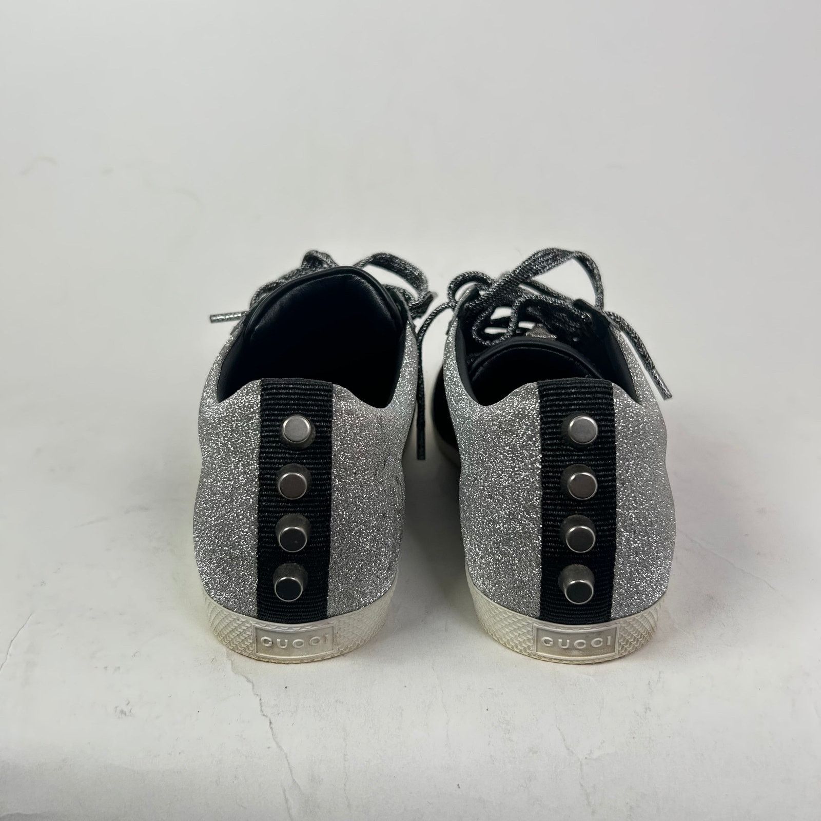 Gucci Gucci Glitter Stud Bambi Web Sneaker Size US 7 / IT 37 - 3 Thumbnail