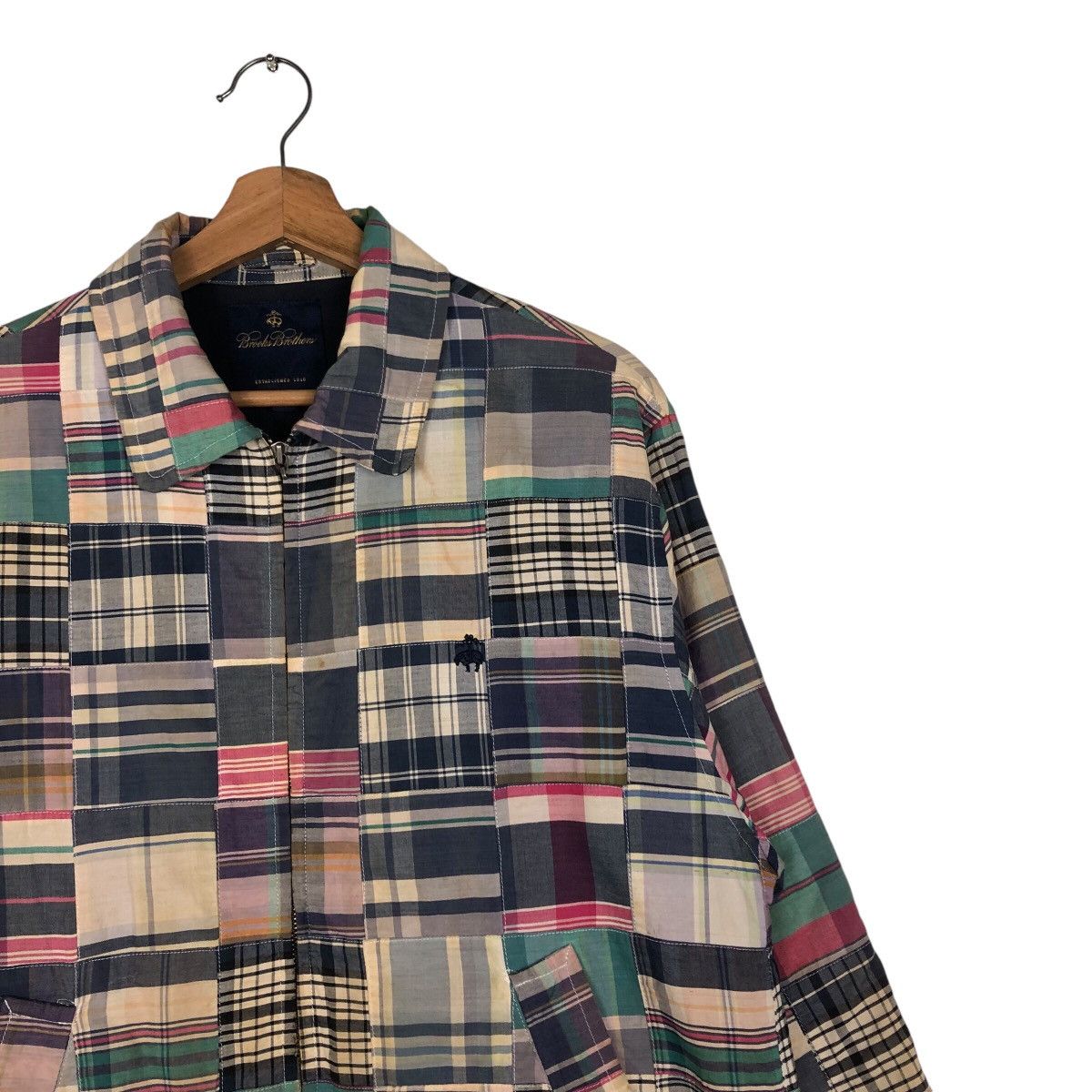 Japanese Brand 📌Vintage Bomber Jacket Patch Work Design Brooks Brother Size US S / EU 44-46 / 1 - 7 Thumbnail