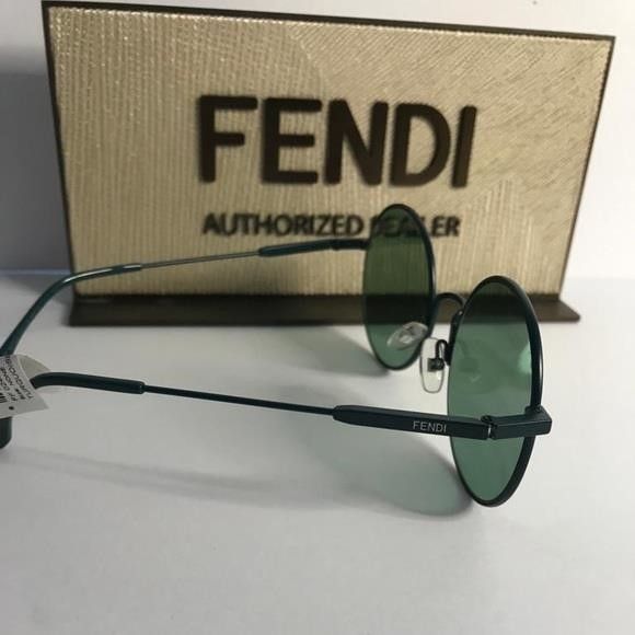 Fendi Fendi New Green Round Authentic Sunglasses Size ONE SIZE - 7 Thumbnail