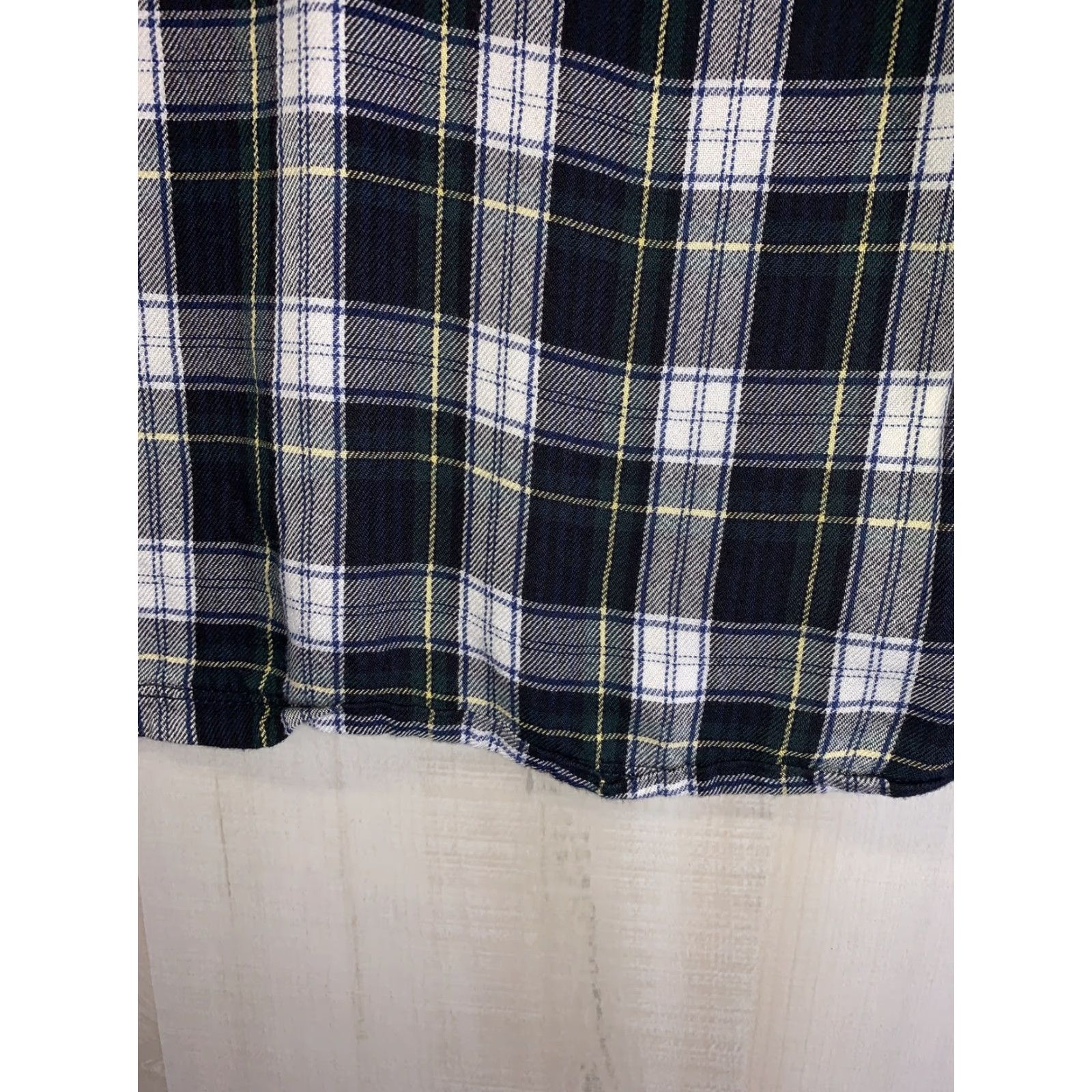 Ralph Lauren Lauren Ralph Lauren Womens Green Plaid Short Sleeve T Shirt Size M-7208 Size M / US 6-8 / IT 42-44 - 6 Thumbnail