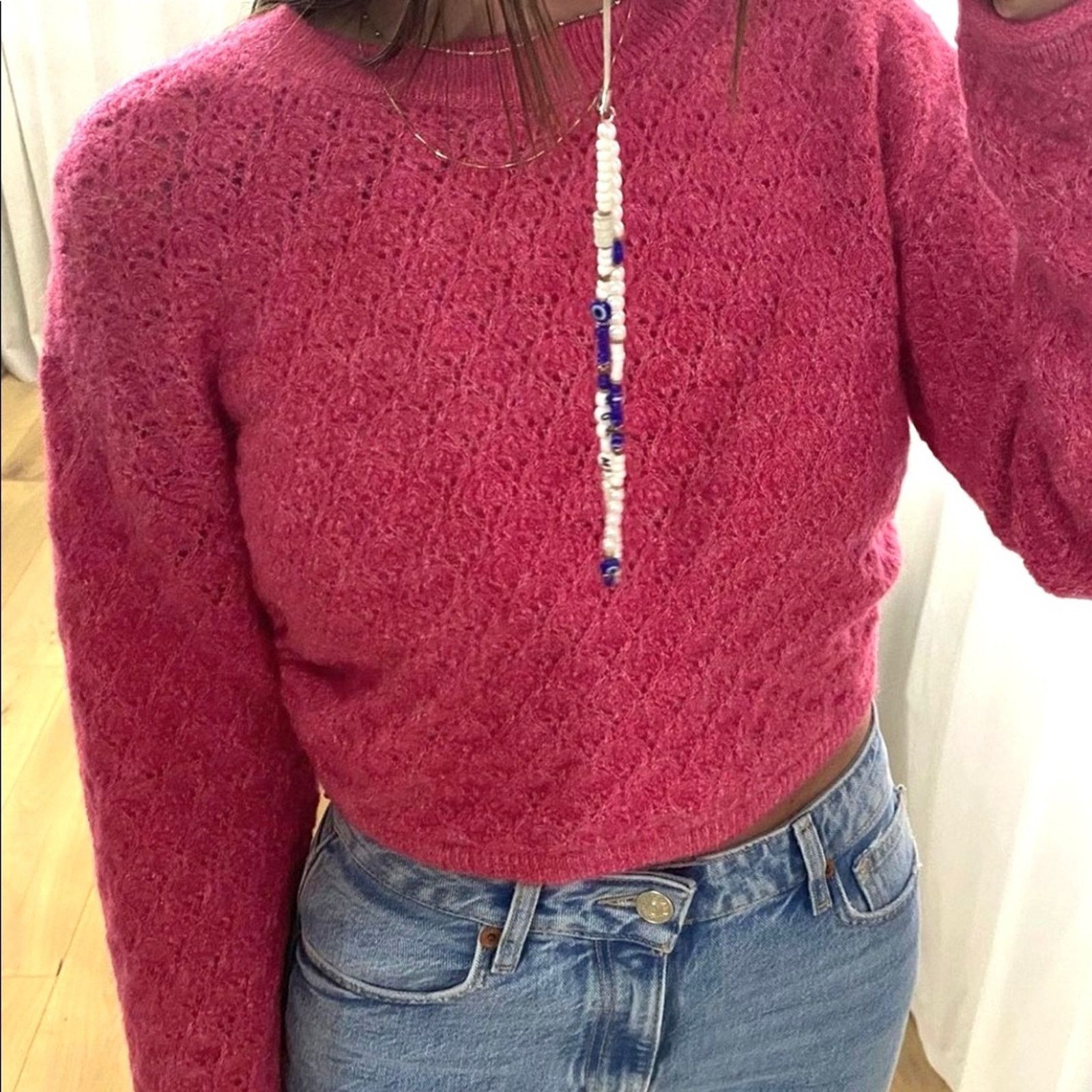 Zara ZARA BLOGGER FAVORITE OPEN BACK KNIT SWEATER Size L / US 10 / IT 46 - 6 Thumbnail
