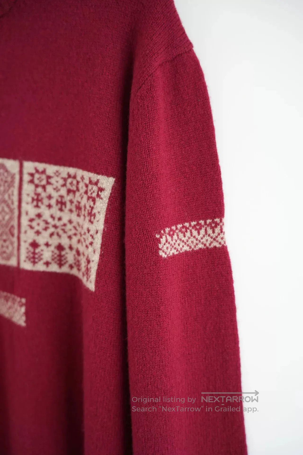 Yohji Yamamoto yohji yamamoto burgundy ethnic style sweater. Size US M / EU 48-50 / 2 - 4 Thumbnail