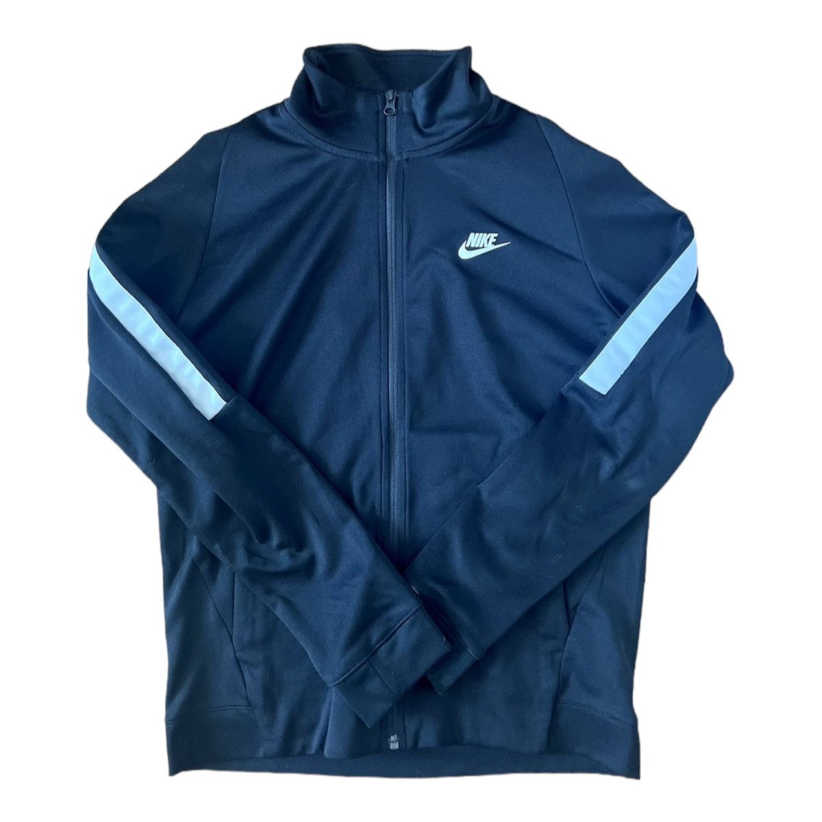 Nike tribute poly track jacket in black best sale