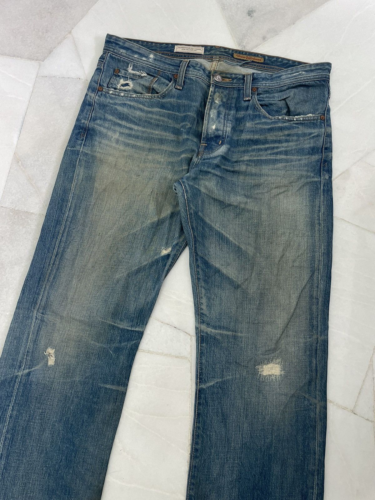 AG Adriano Goldschmied Adriano Goldschmied Slim Straight Leg Jeans Size US 36 / EU 52 - 3 Thumbnail