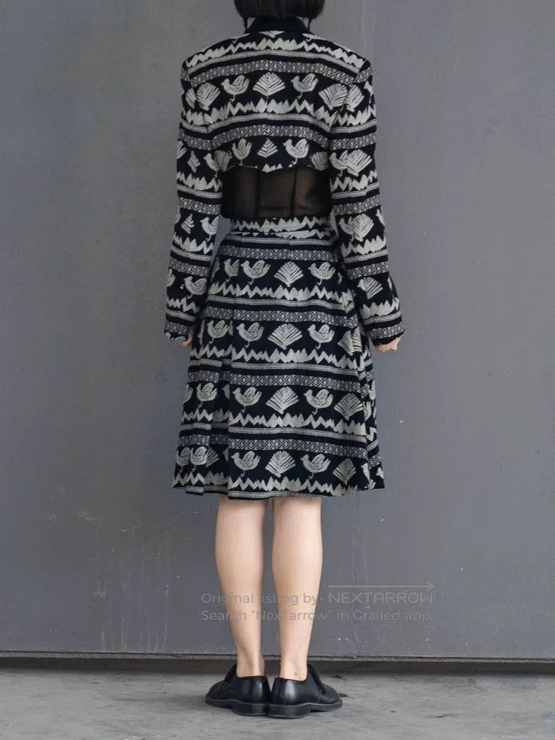 Comme des Garcons Comme Des Garcons size M Bird embroidery skirt Size 23" - 5 Thumbnail