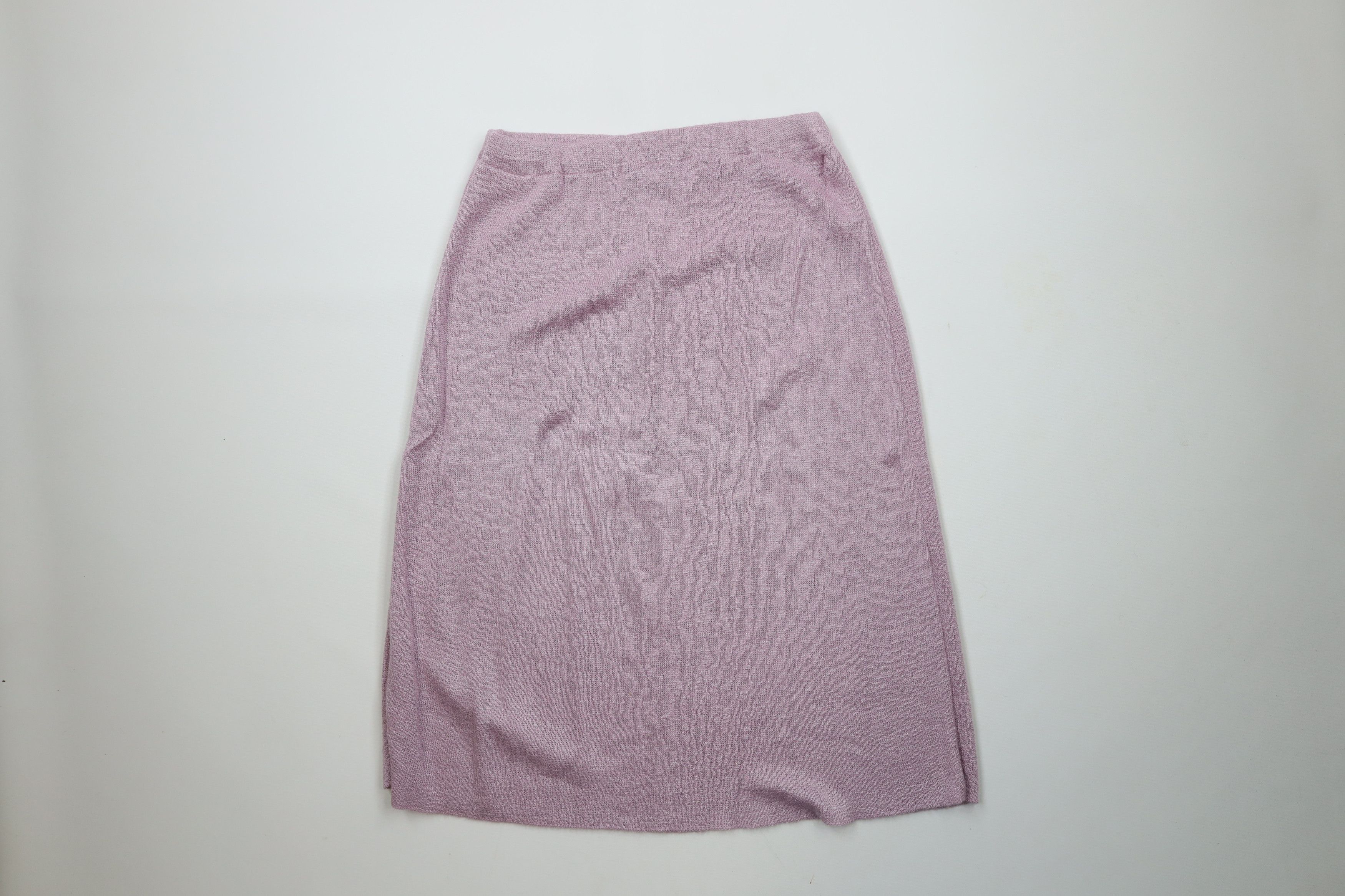 Vintage Vintage 70s Streetwear Blank Knit Long Skirt Size 28" / US 6 / IT 42 - 8 Thumbnail