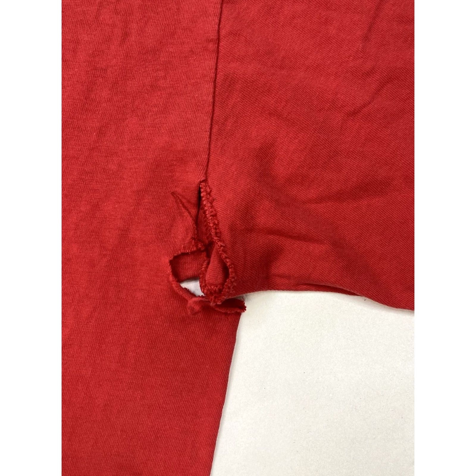 Tultex VINTAGE Prayer Changes Things T-shirt Men XL Red 90s Size US XL / EU 56 / 4 - 4 Thumbnail