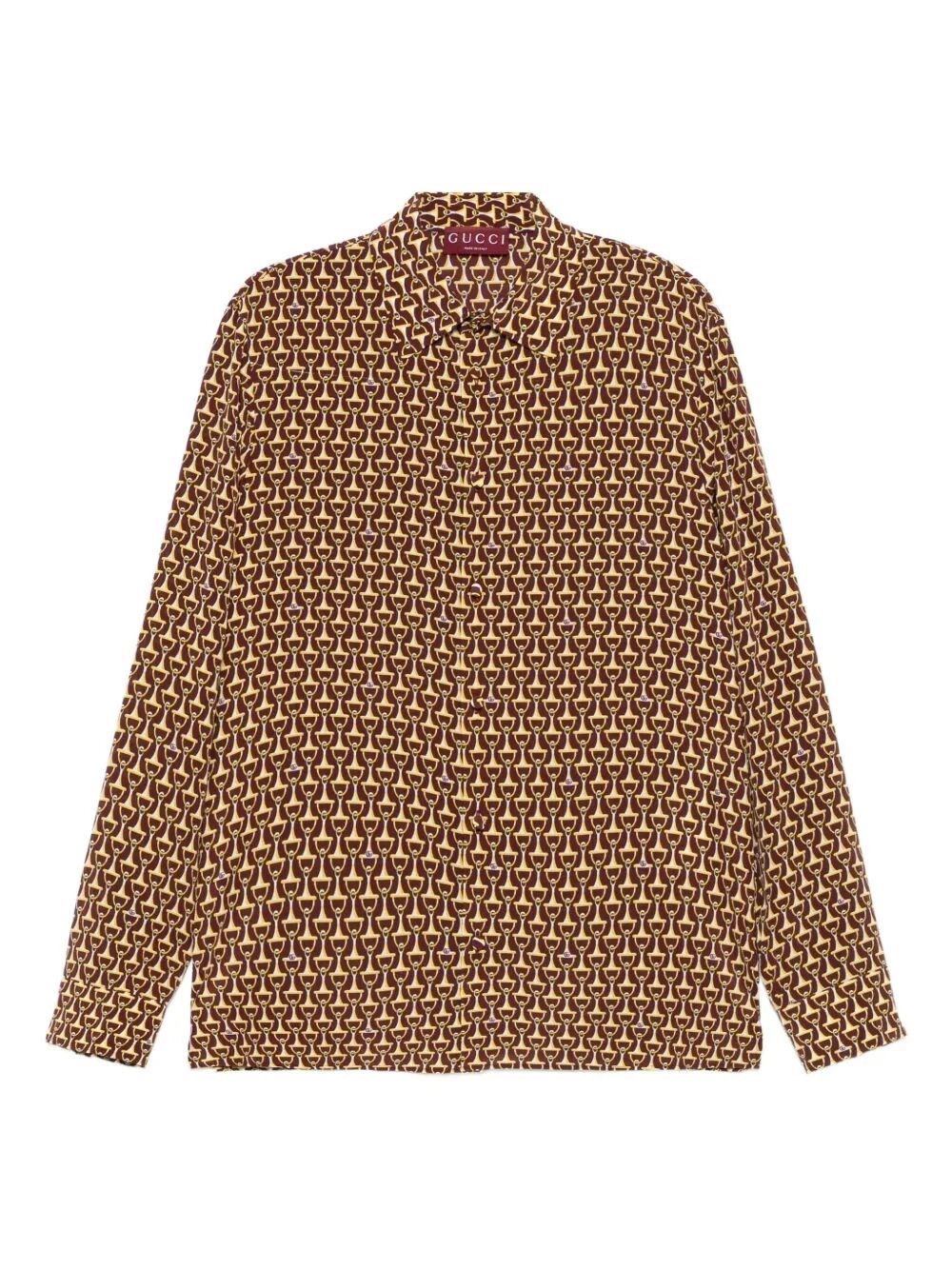 Gucci Classic Skinny `Horsebit` Shirt Size US L / EU 52-54 / 3 - 1 Thumbnail