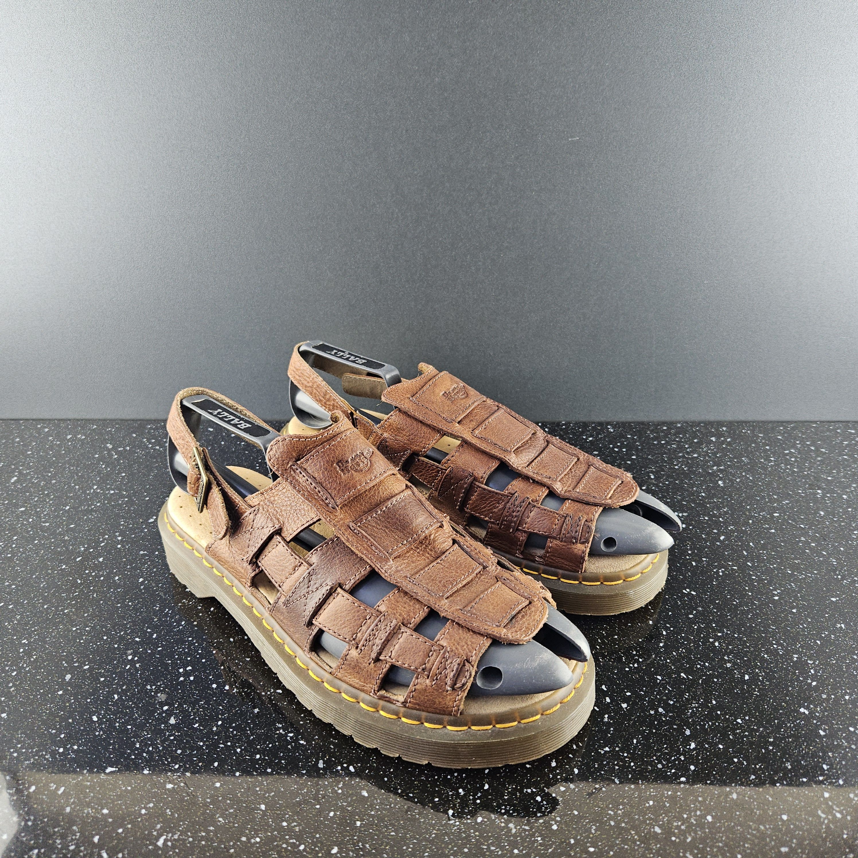 Dr. Martens Dr. Martens brown leather sandals Size US 12 / EU 45 - 4 Thumbnail