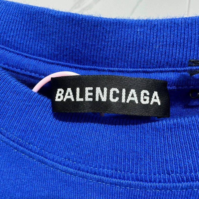Balenciaga Balenciaga Electric Blue Short Sleeve Size US XS / EU 42 / 0 - 3 Thumbnail